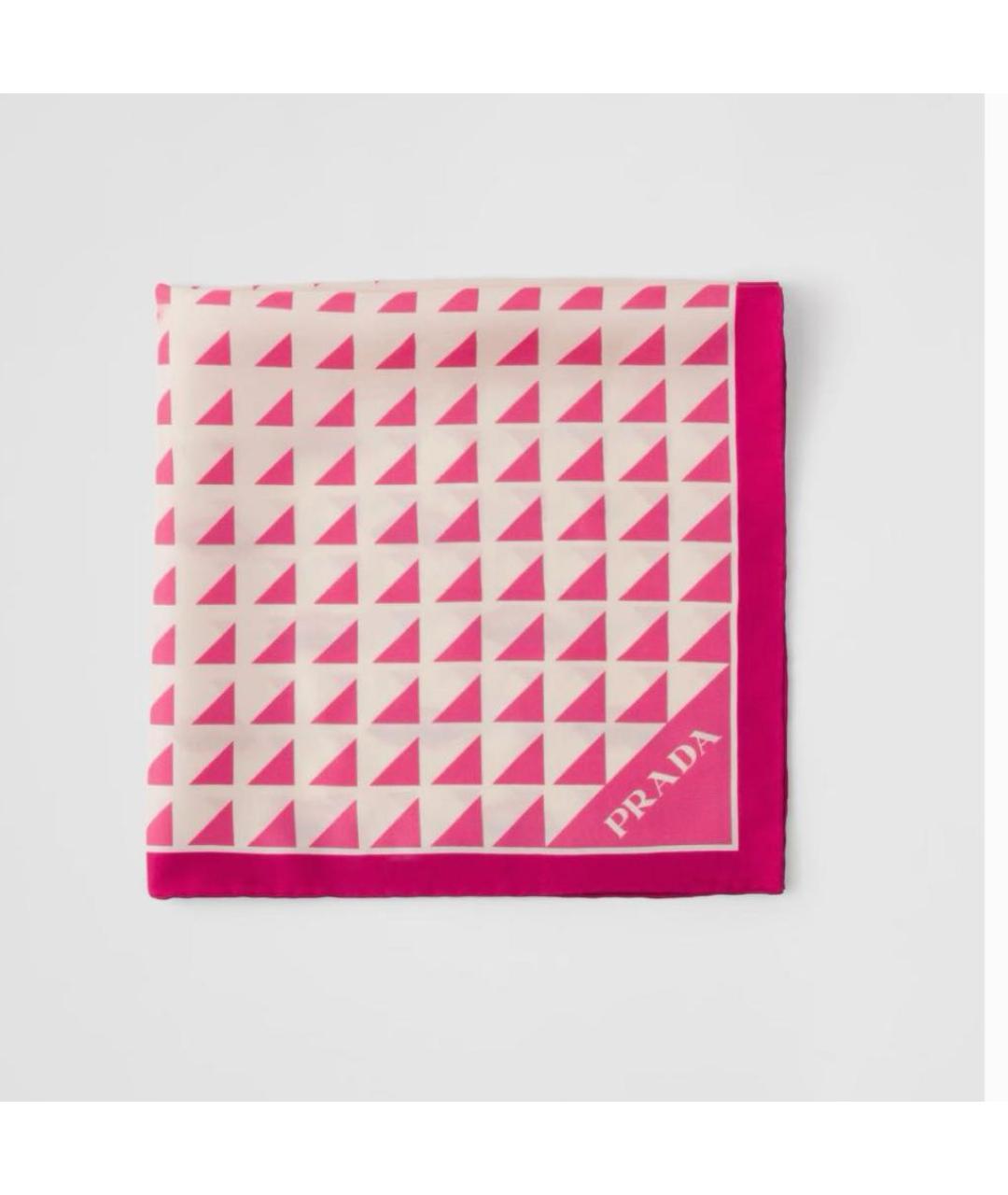 PRADA Розовый платок, фото 5