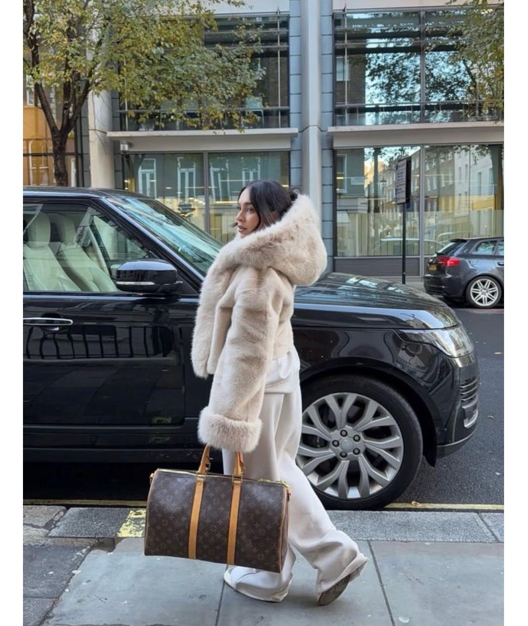 LOUIS VUITTON Коричневая кожаная дорожная/спортивная сумка, фото 4