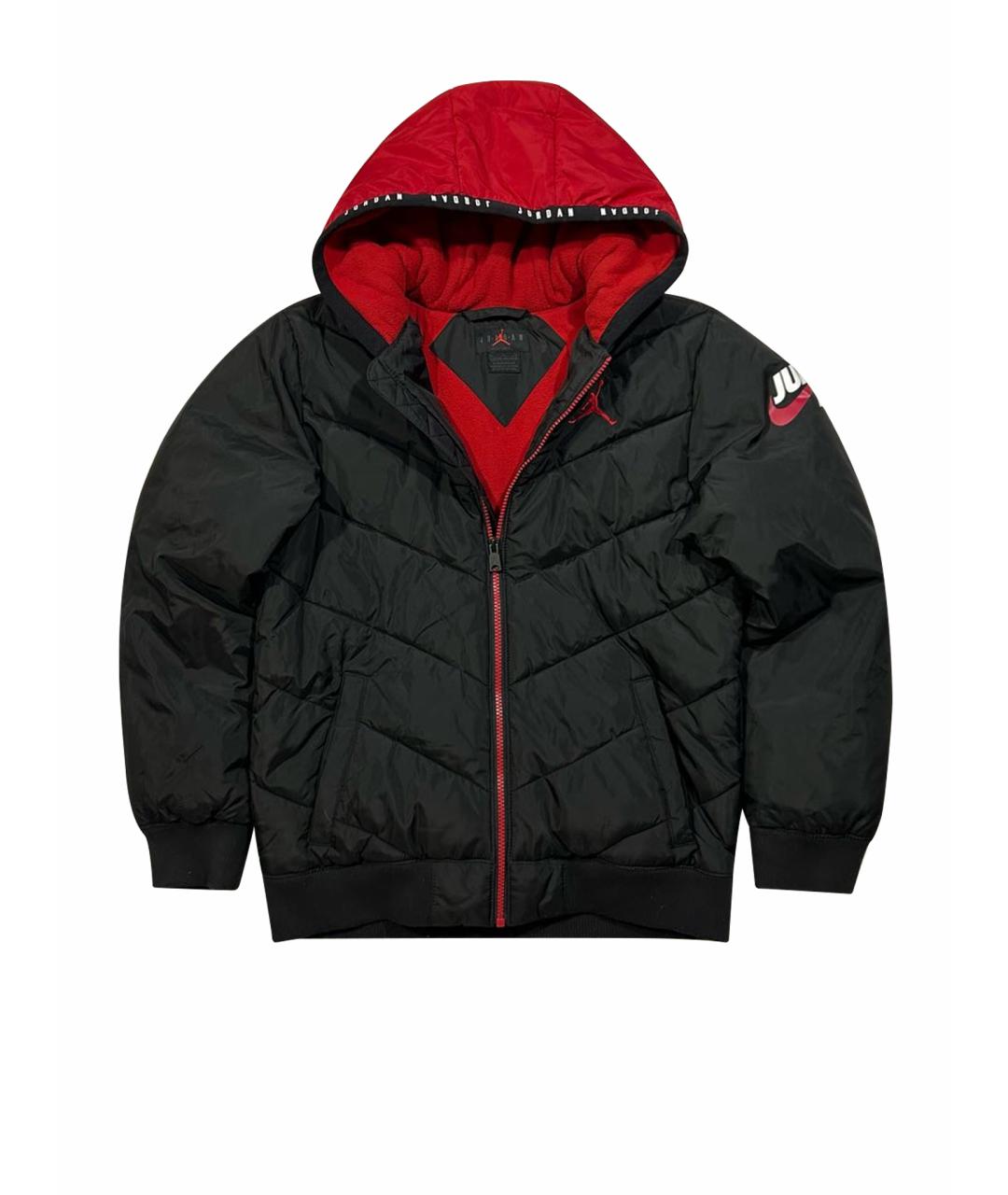 JORDAN Черный пуховик, фото 1