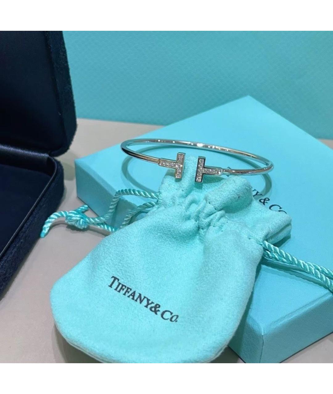 TIFFANY&CO Серебрянный браслет из белого золота, фото 8