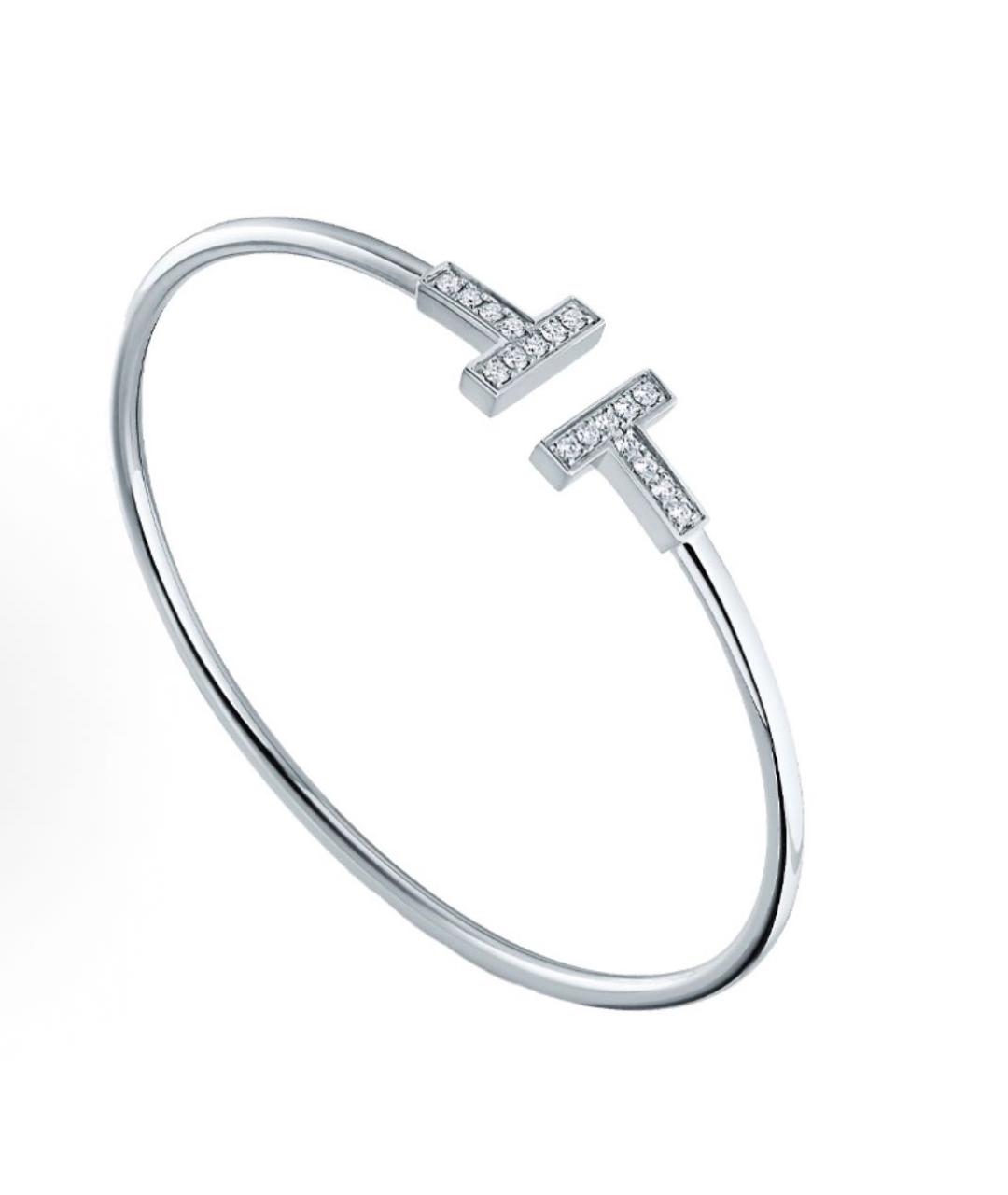 TIFFANY&CO Серебрянный браслет из белого золота, фото 4