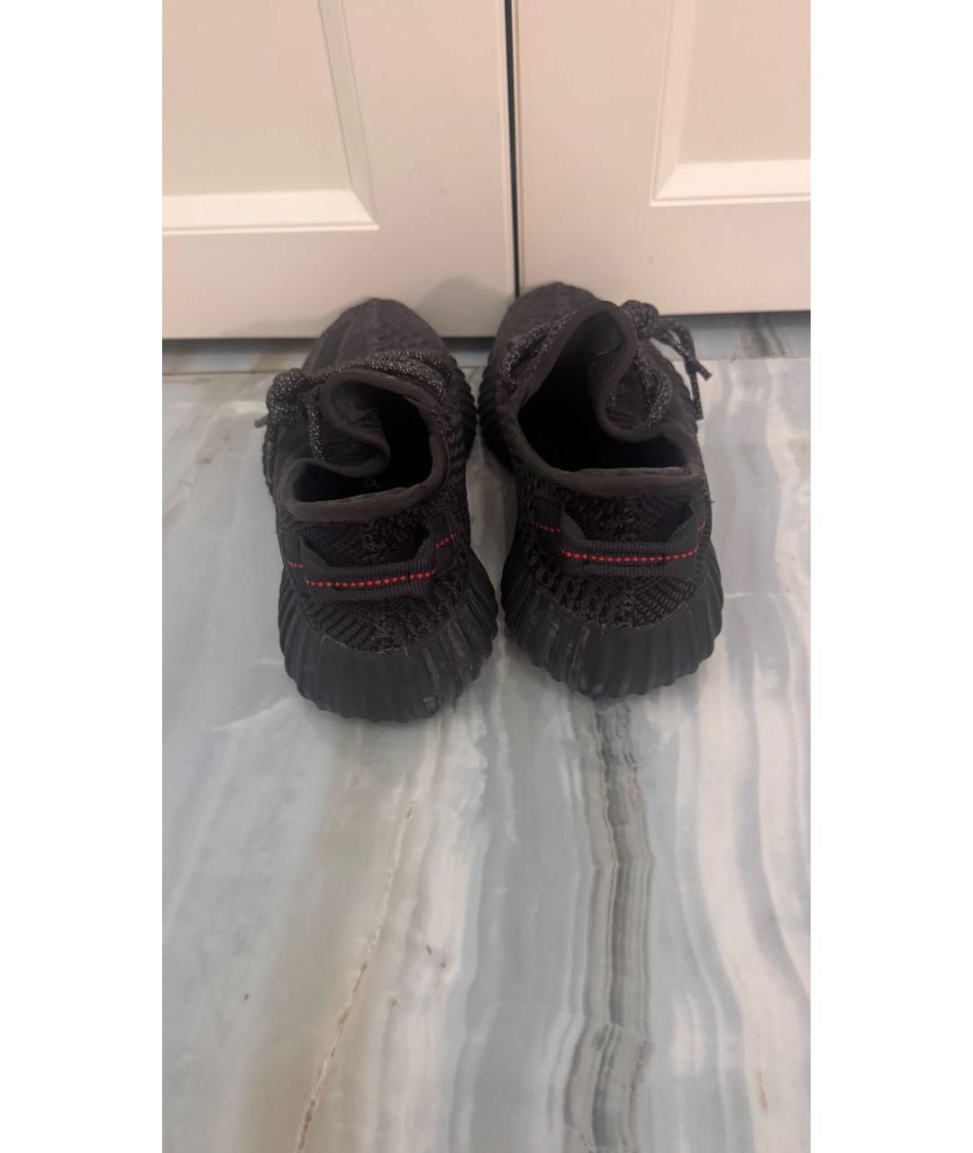 ADIDAS YEEZY Черные текстильные кеды, фото 3