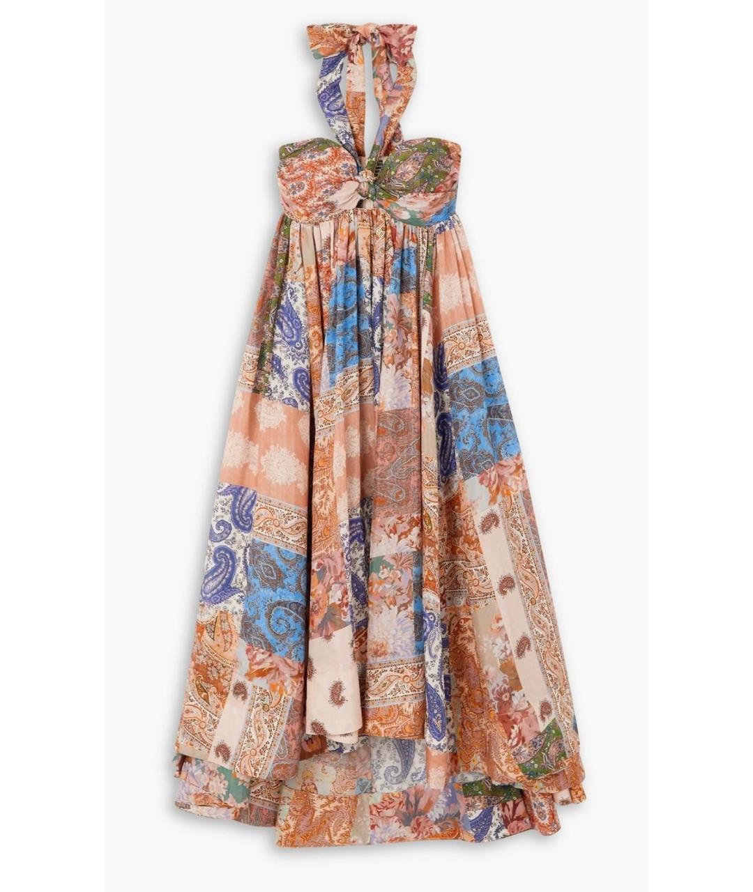 ZIMMERMANN Мульти шелковое коктейльное платье, фото 9