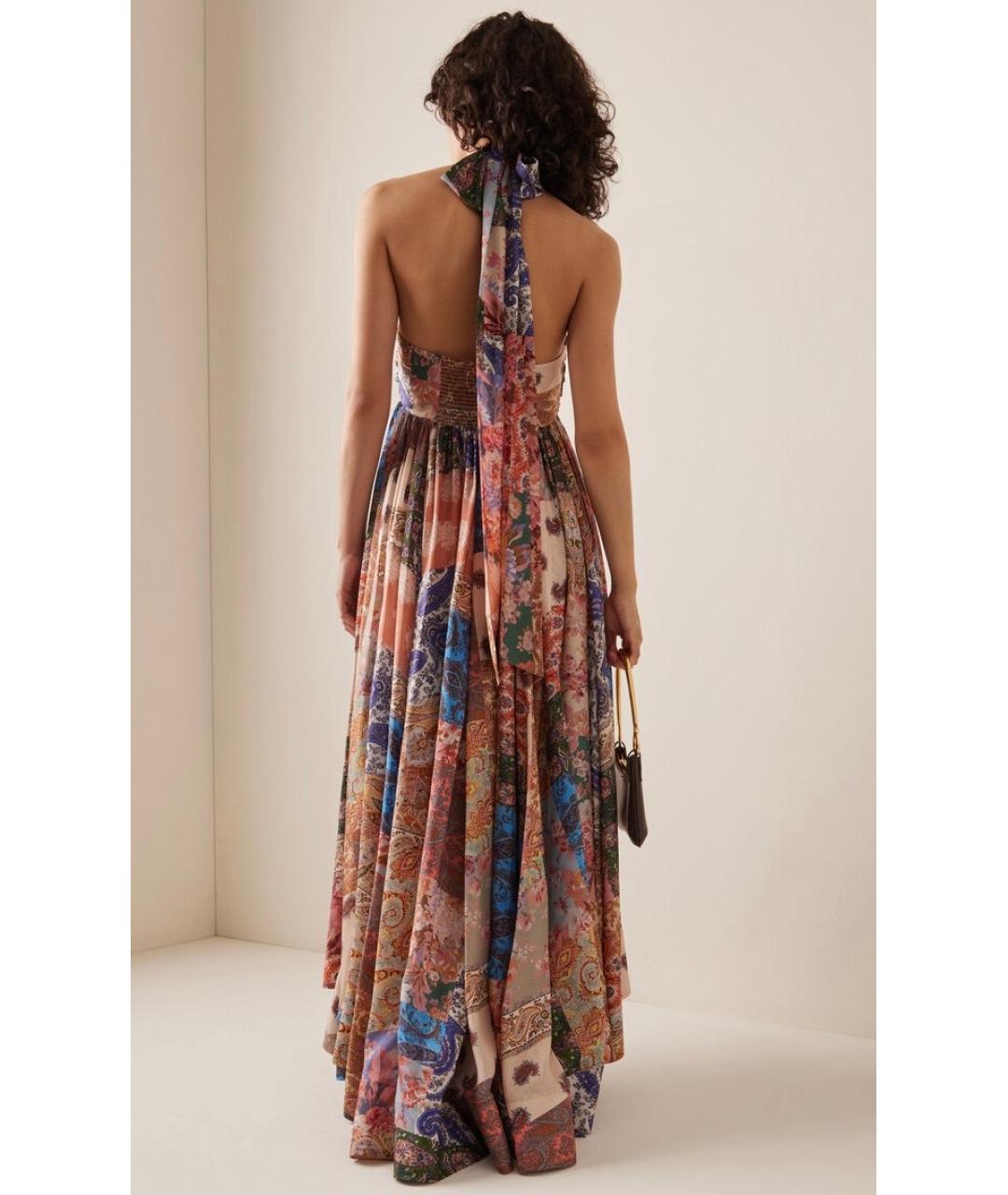 ZIMMERMANN Мульти шелковое коктейльное платье, фото 4