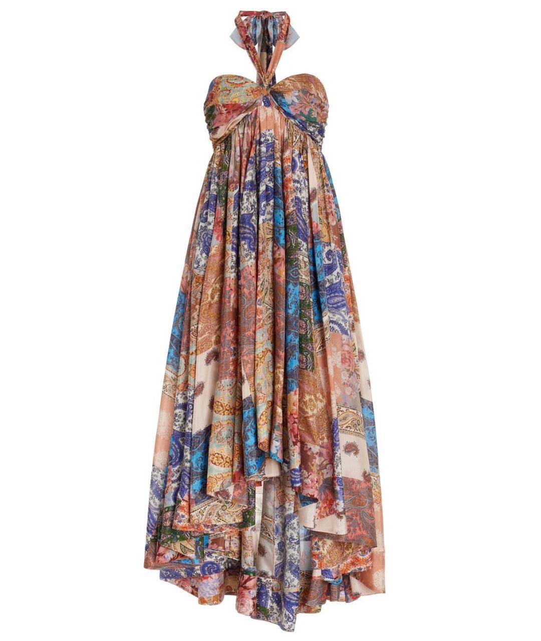 ZIMMERMANN Мульти шелковое коктейльное платье, фото 10