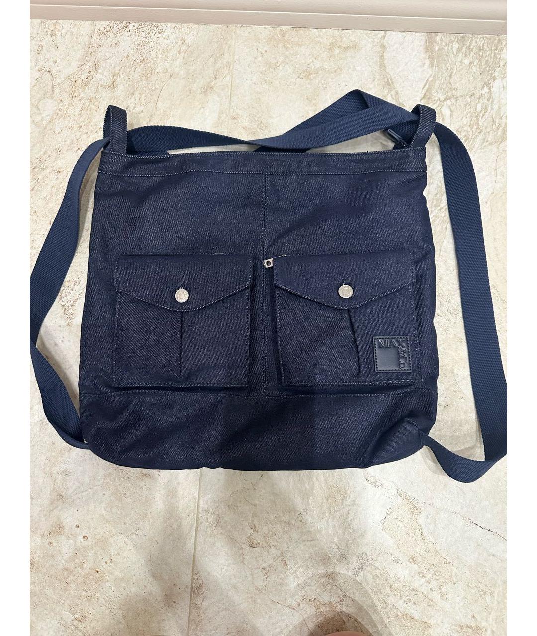 MAX&CO Темно-синий тканевый рюкзак, фото 6