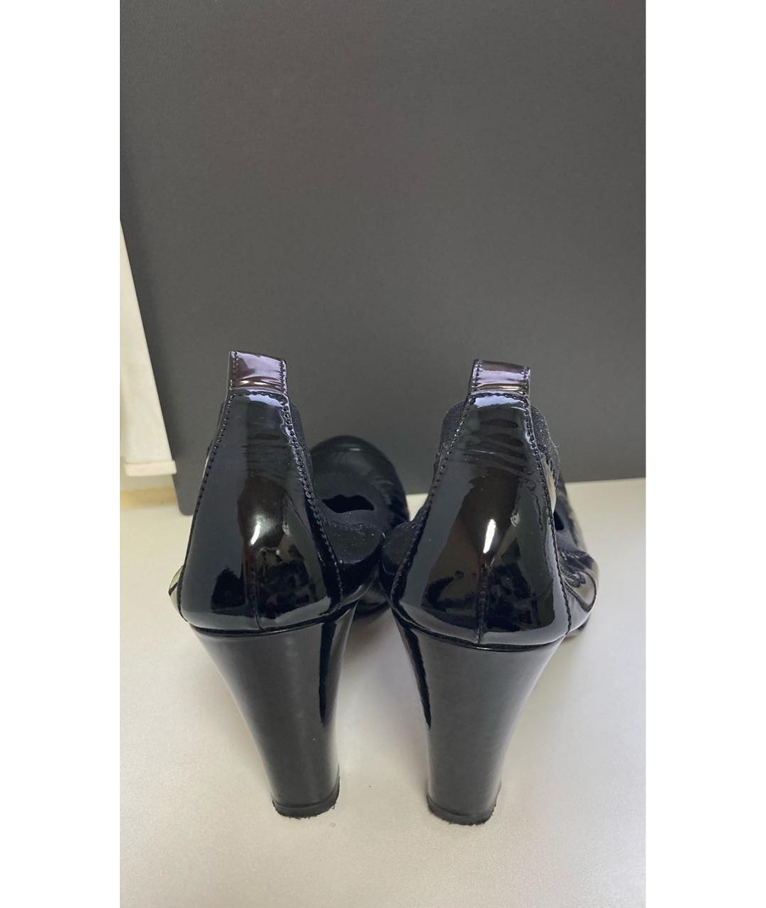 CHANEL Черные кожаные туфли, фото 4