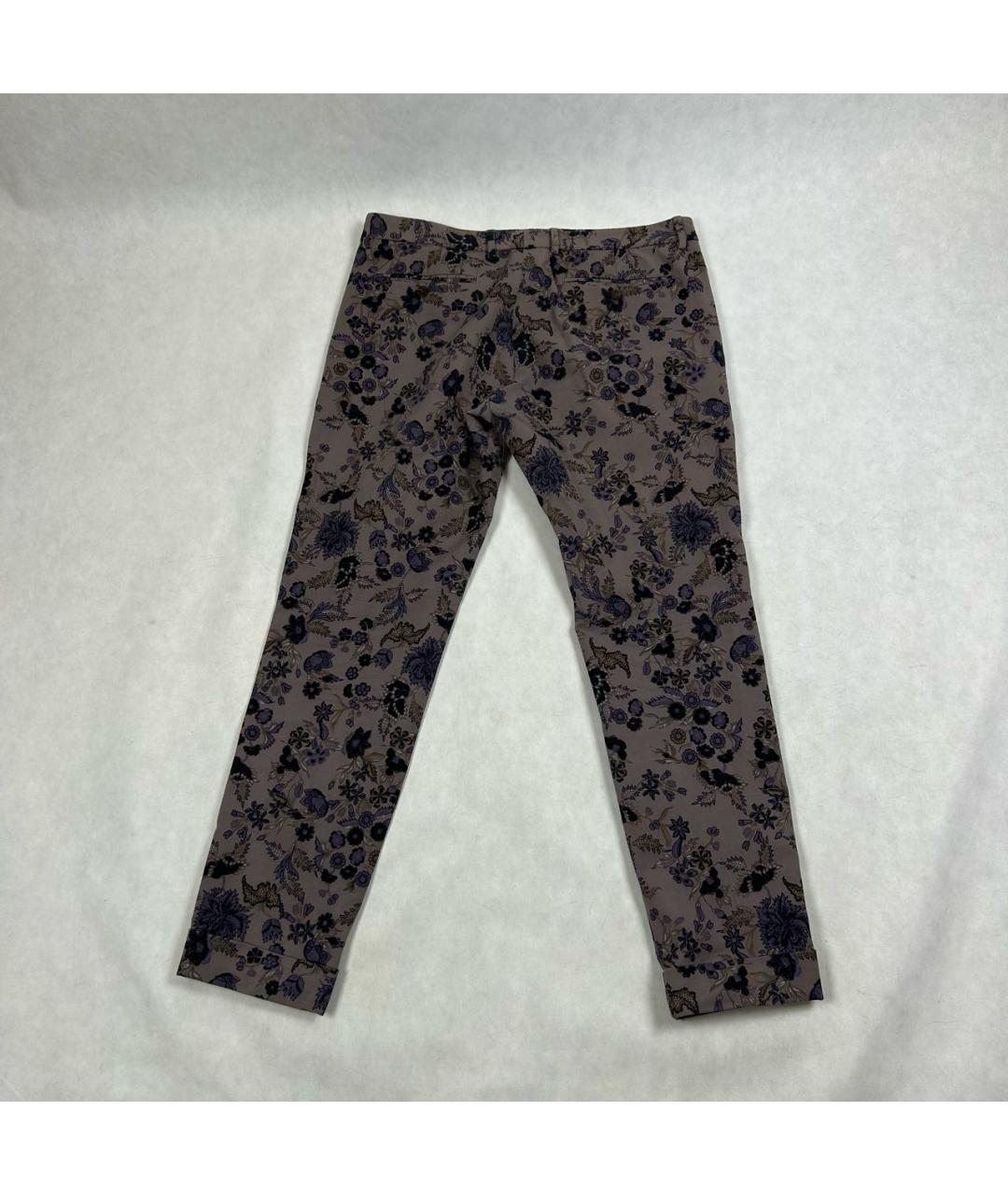 GUCCI Коричневые хлопко-эластановые брюки чинос, фото 2