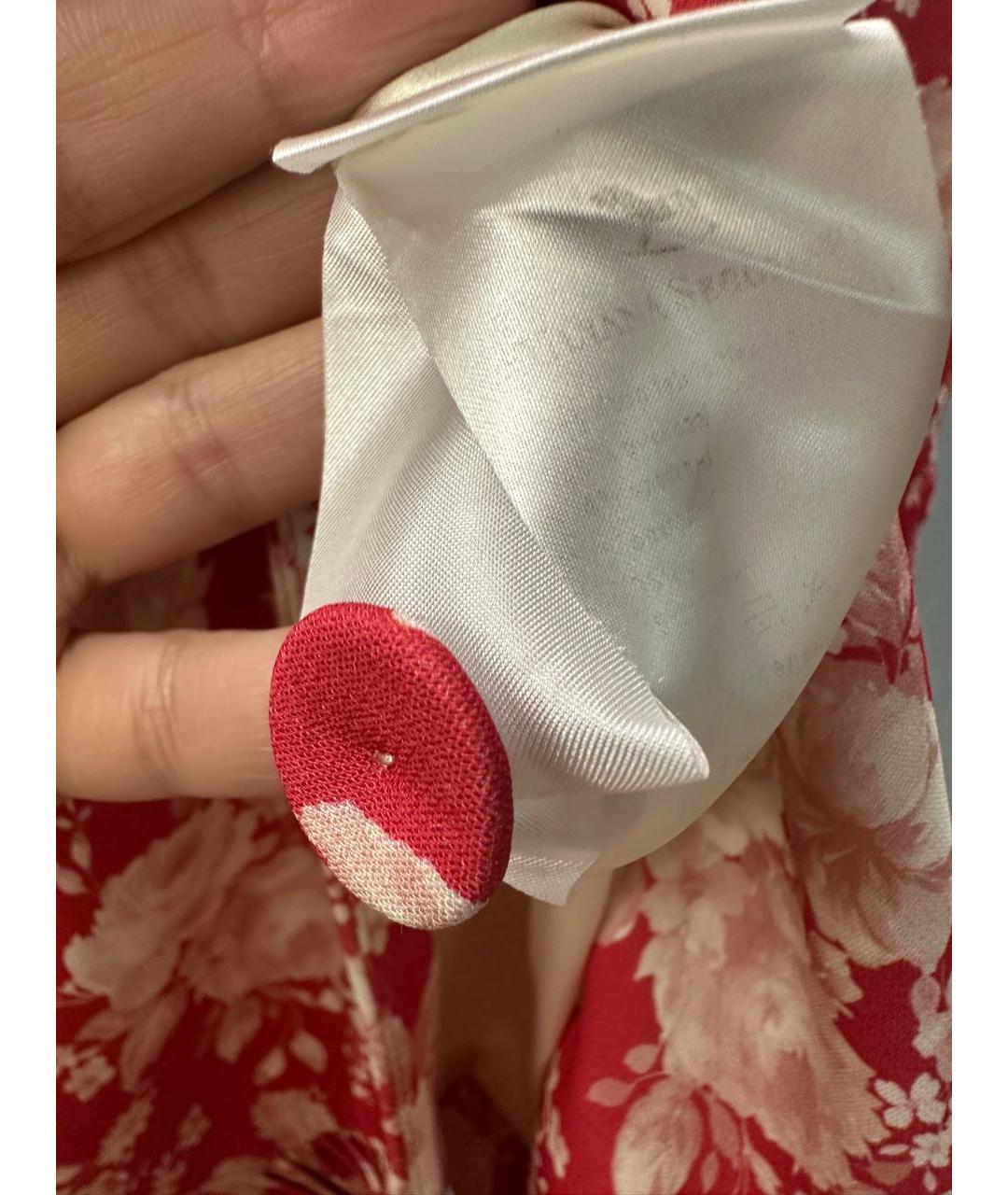 ULYANA SERGEENKO Красное вискозное повседневное платье, фото 8