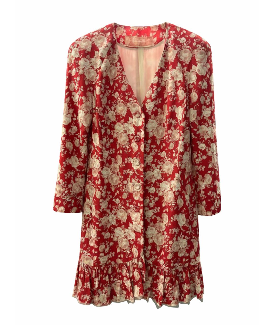 ULYANA SERGEENKO Красное вискозное повседневное платье, фото 1