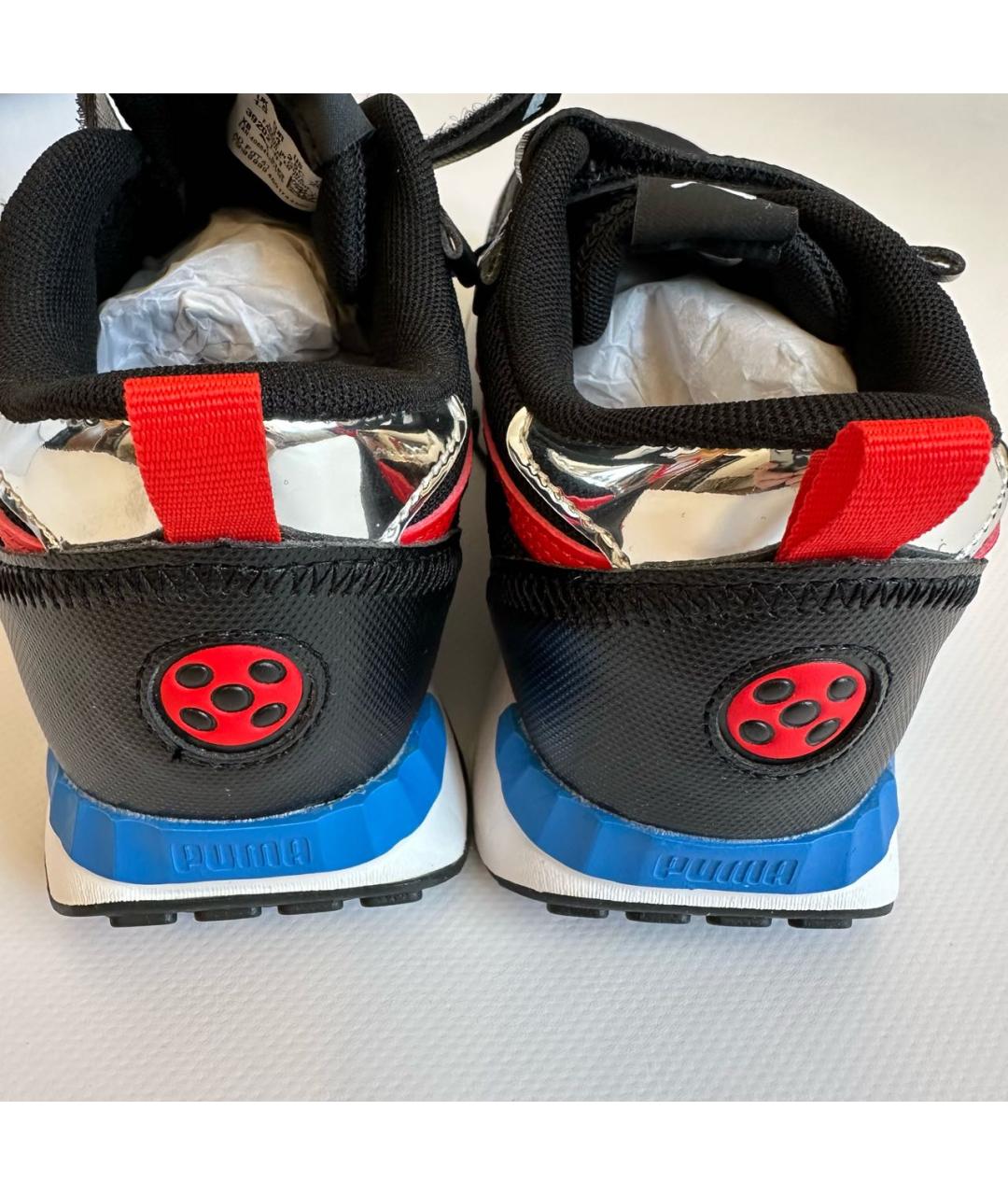 PUMA Черные кожаные кеды, фото 6