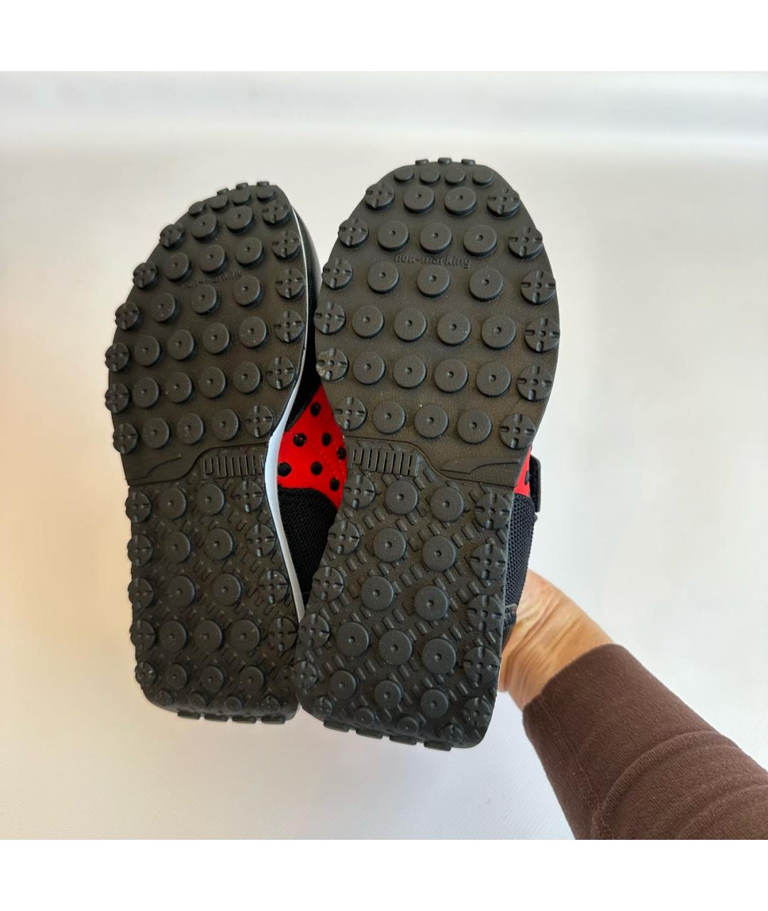 PUMA Черные кожаные кеды, фото 4