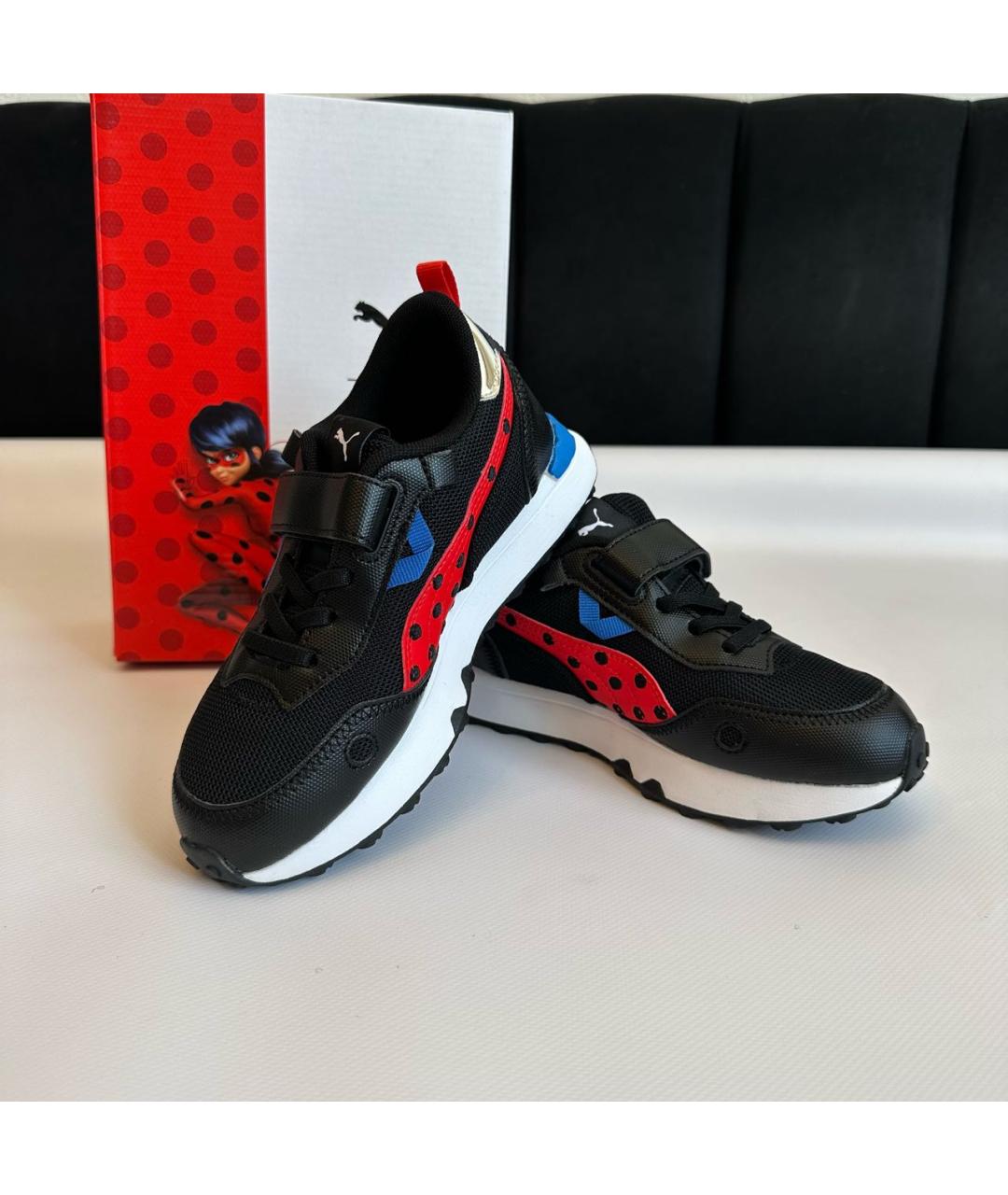 PUMA Черные кожаные кеды, фото 8