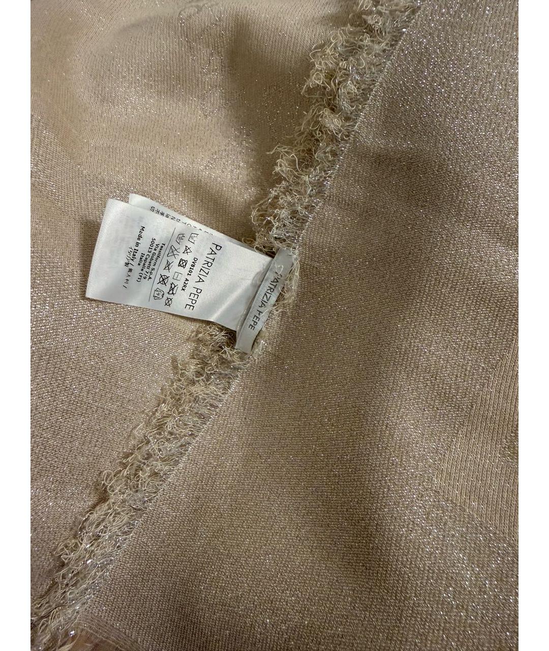 PATRIZIA PEPE Золотой платок, фото 5