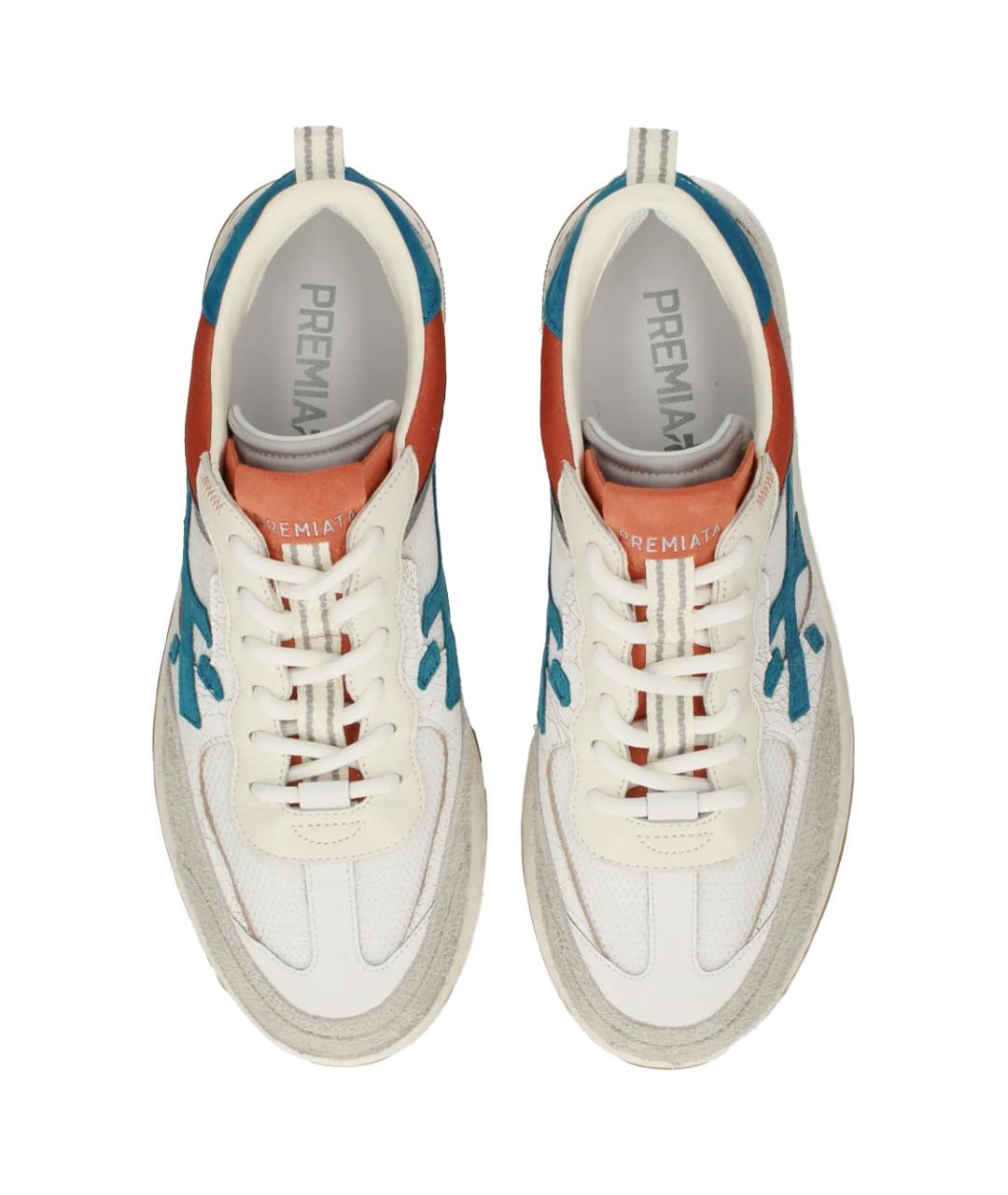 PREMIATA Белые синтетические низкие кроссовки / кеды, фото 4