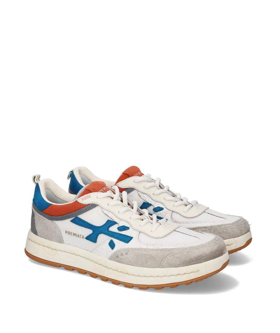 PREMIATA Белые синтетические низкие кроссовки / кеды, фото 2