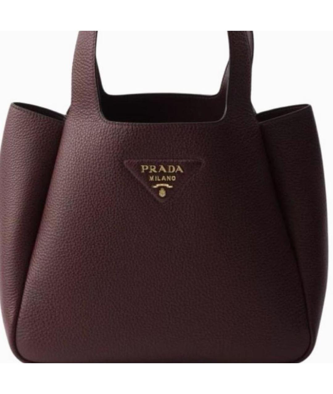 PRADA Бордовая сумка тоут, фото 2