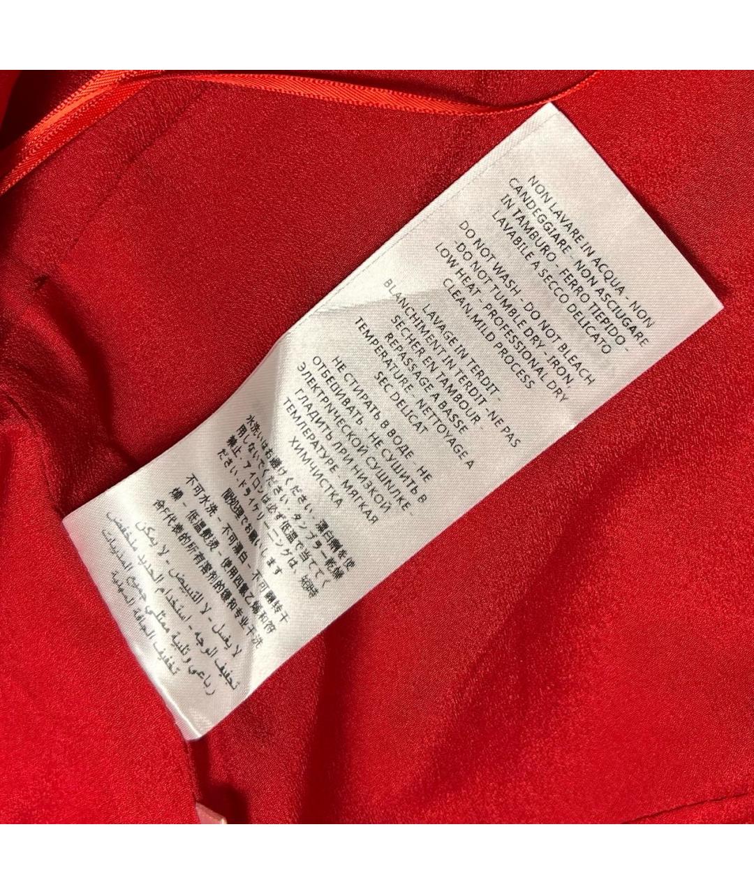GUCCI Красное шелковое коктейльное платье, фото 7