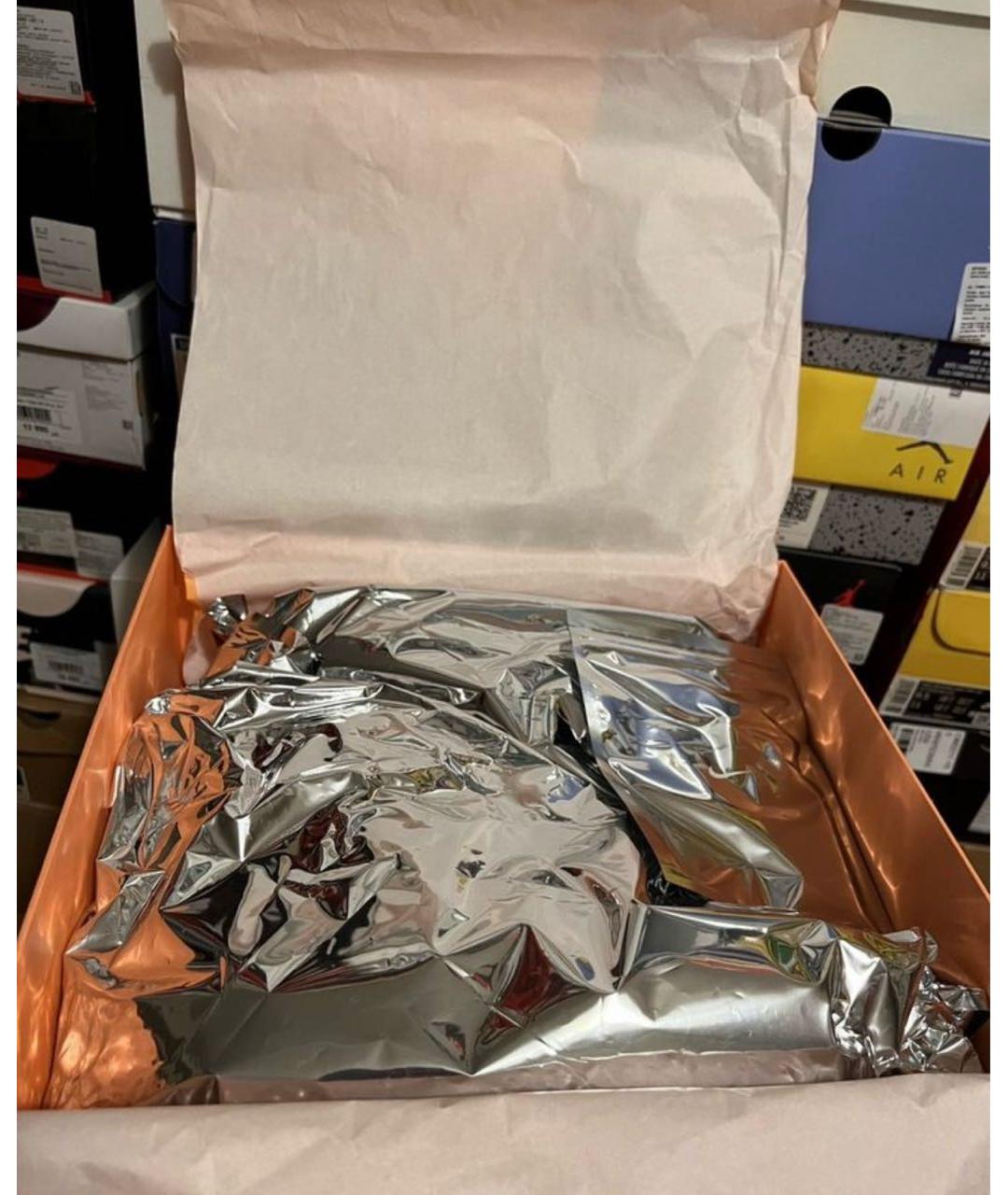 NIKE Серые кожаные высокие кроссовки / кеды, фото 5