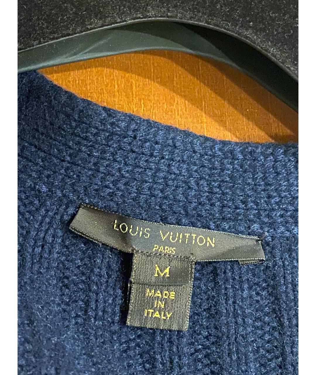 LOUIS VUITTON Темно-синий кашемировый кардиган, фото 3