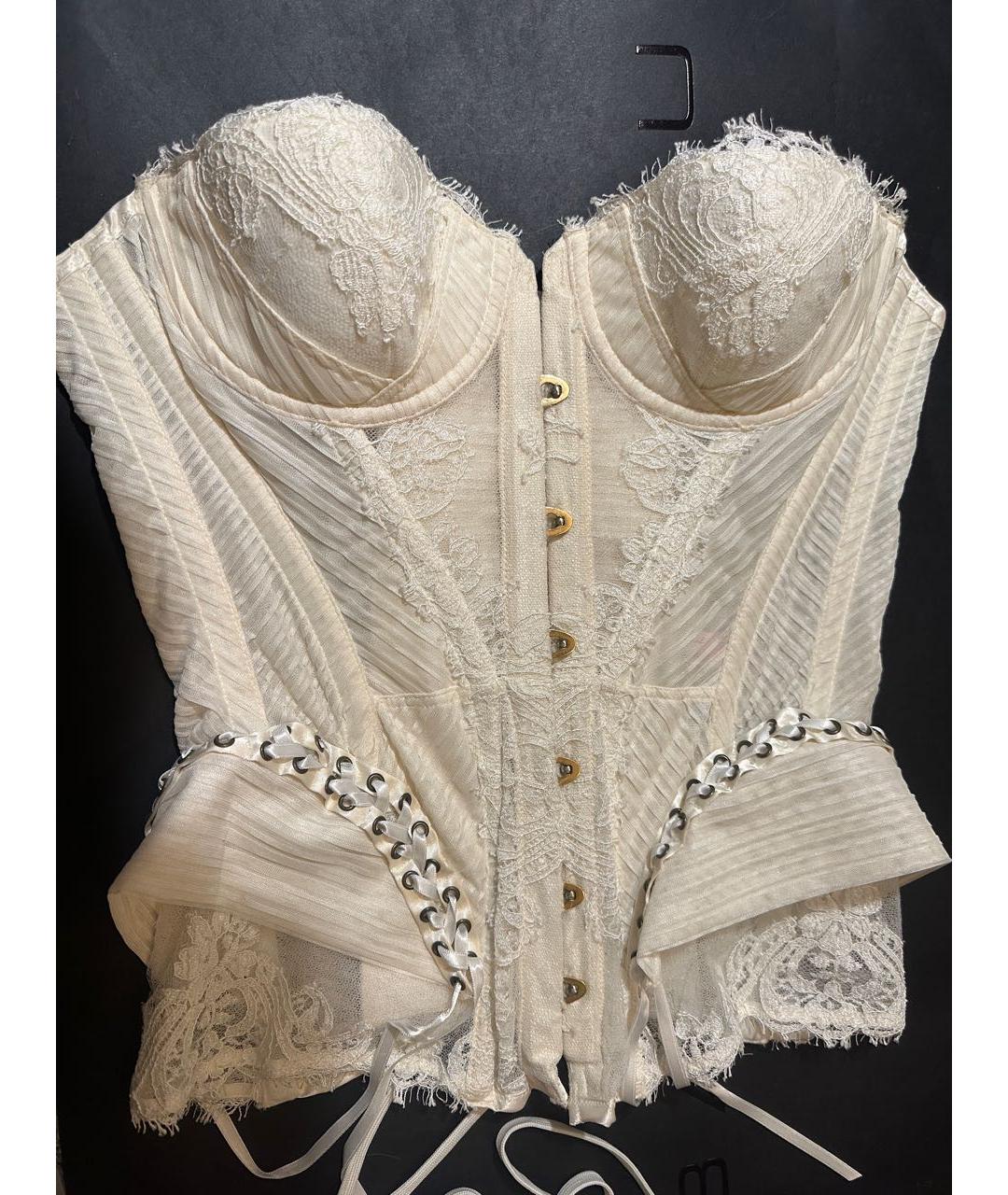 AGENT PROVOCATEUR Бежевый сетчатый корсет, фото 6