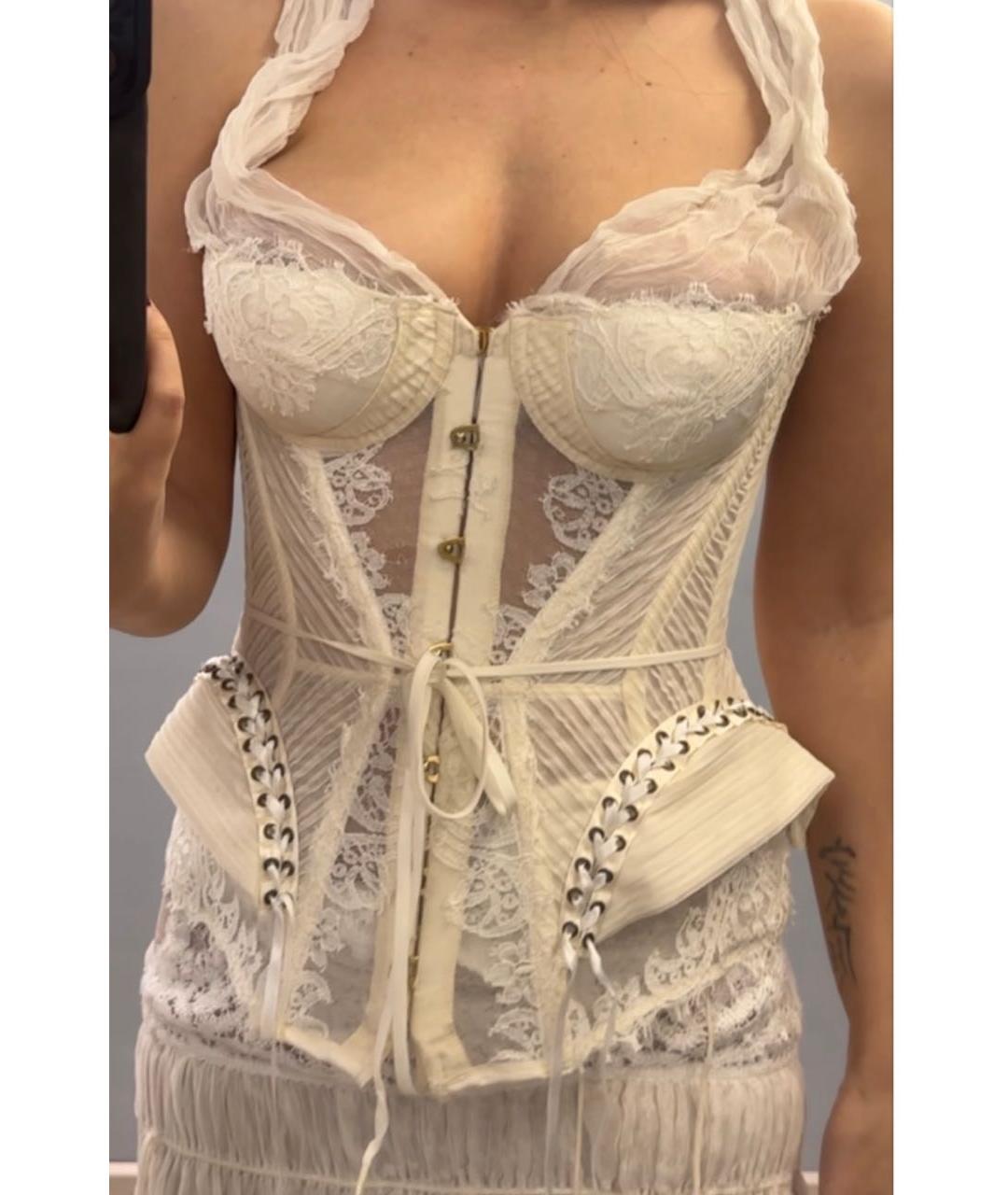 AGENT PROVOCATEUR Бежевый сетчатый корсет, фото 5