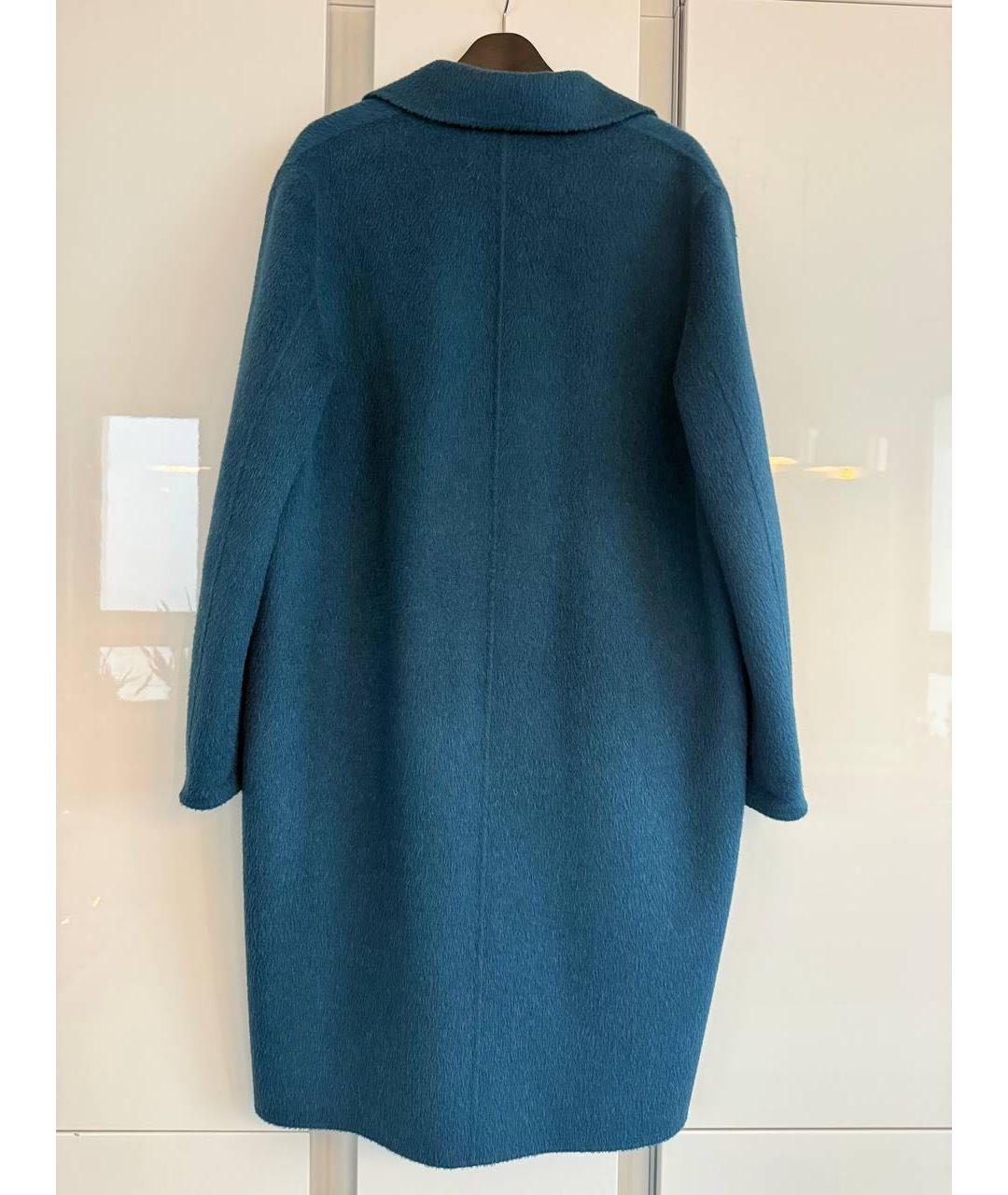 ACNE STUDIOS Темно-синее шерстяное пальто, фото 2