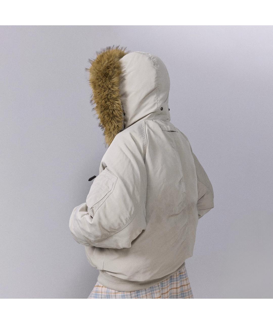 NOTHOMME Бежевый полиэстеровый пуховик, фото 4
