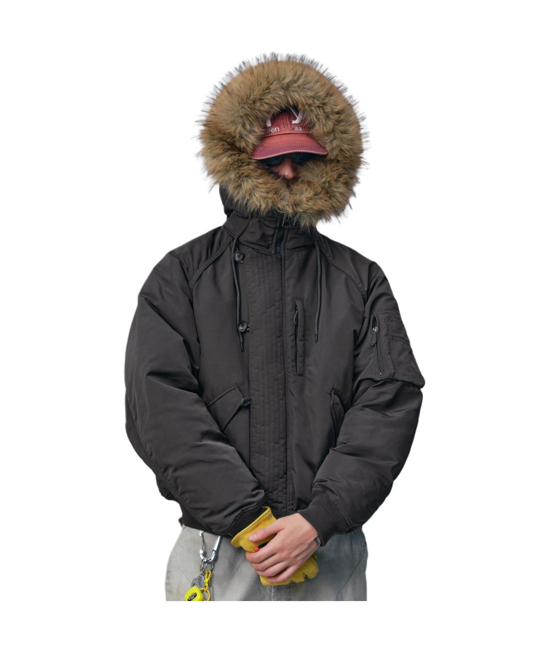 NOTHOMME Черная полиамидовая куртка, фото 3