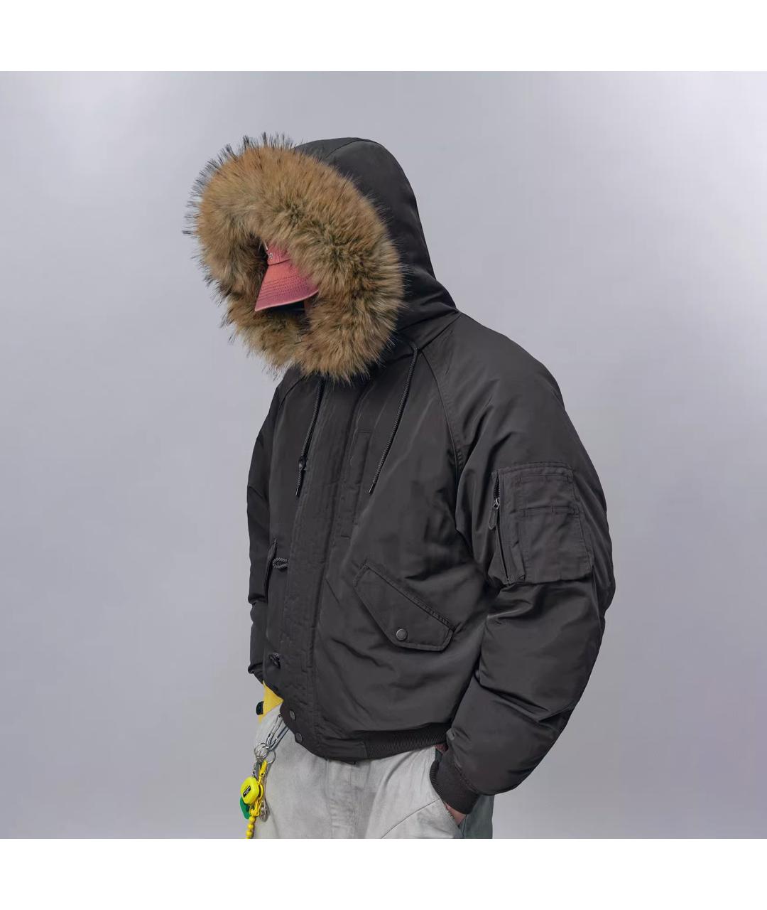 NOTHOMME Черная полиамидовая куртка, фото 4