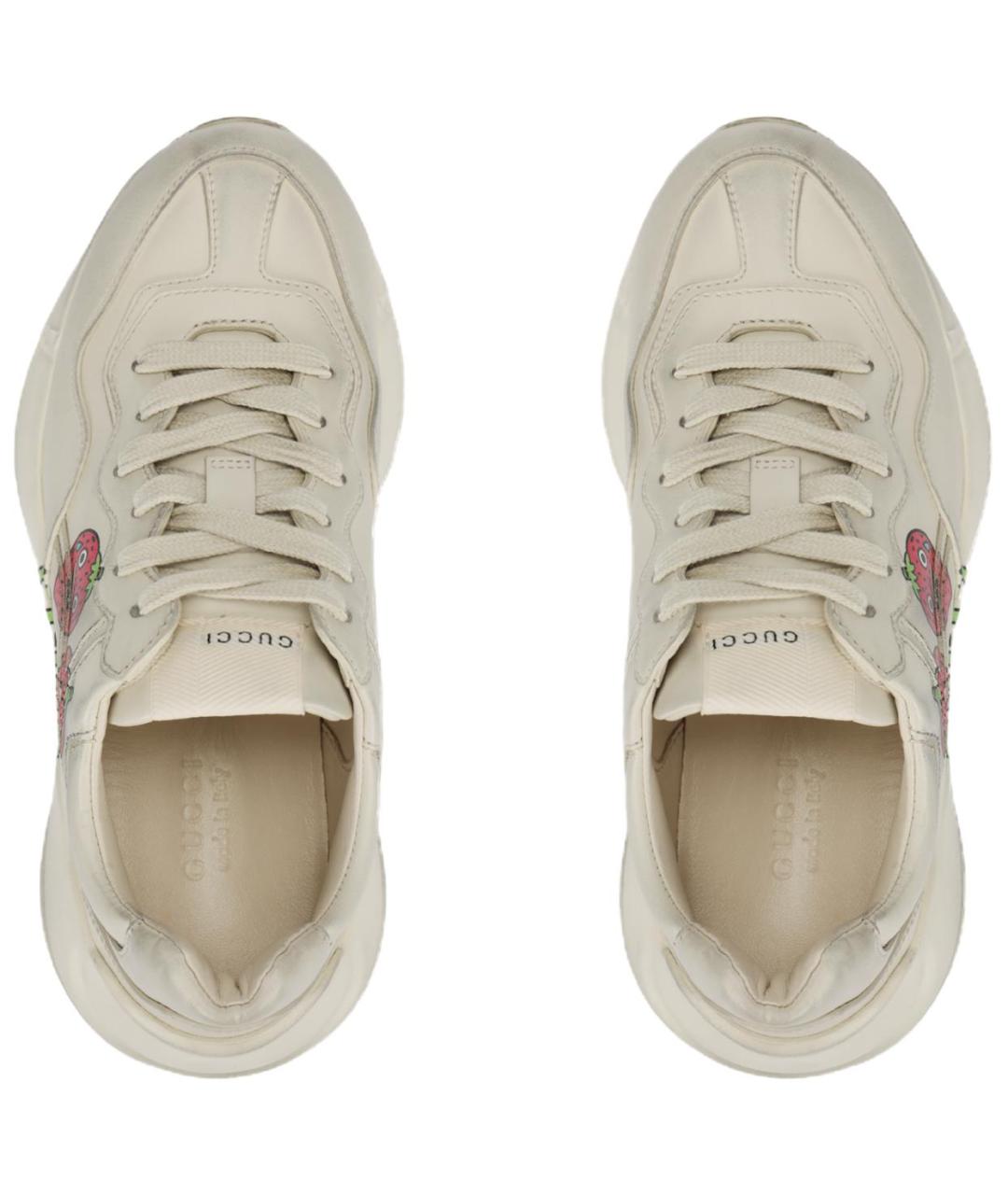 GUCCI Кожаные кроссовки, фото 3