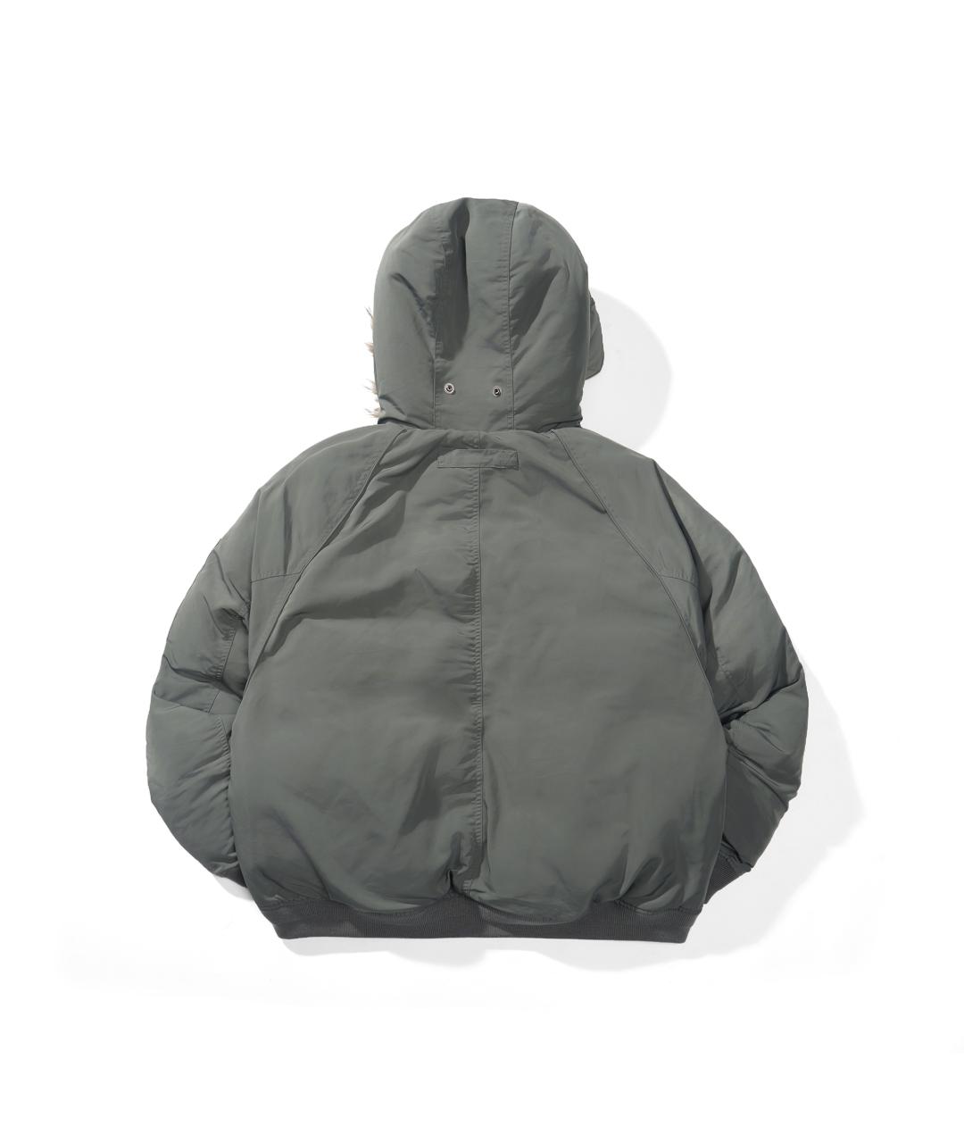 NOTHOMME Хаки полиэстеровый пуховик, фото 2