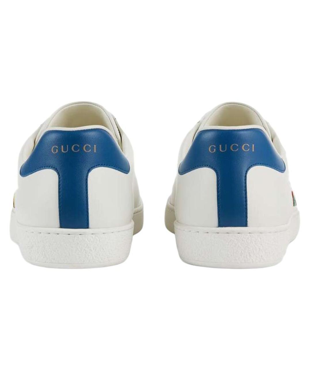 GUCCI Кожаные низкие кроссовки / кеды, фото 4