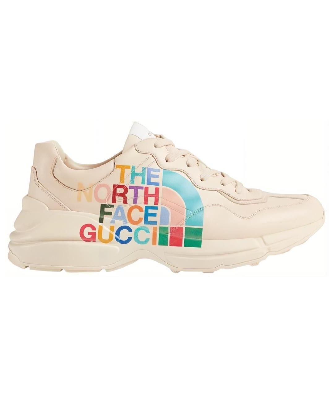 GUCCI Кожаные низкие кроссовки / кеды, фото 1