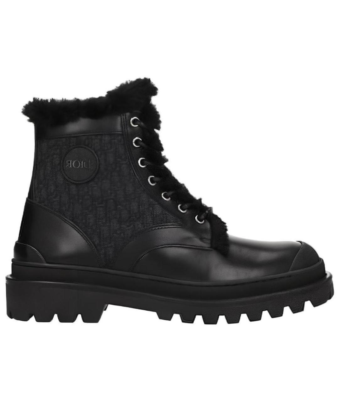 CHRISTIAN DIOR Кожаные высокие ботинки, фото 1