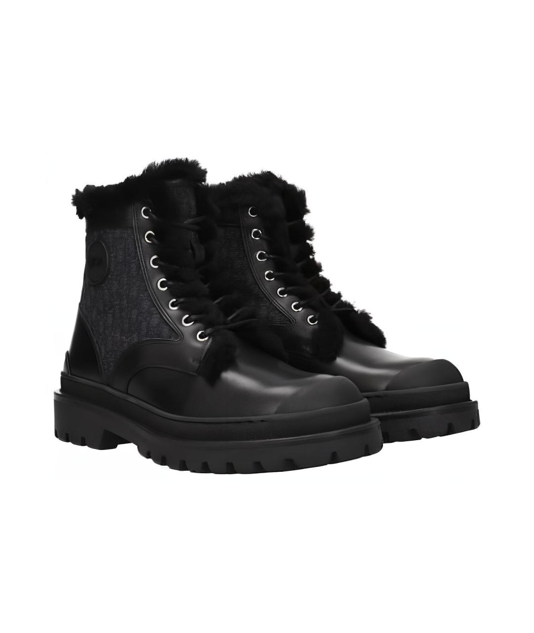 CHRISTIAN DIOR Кожаные высокие ботинки, фото 2