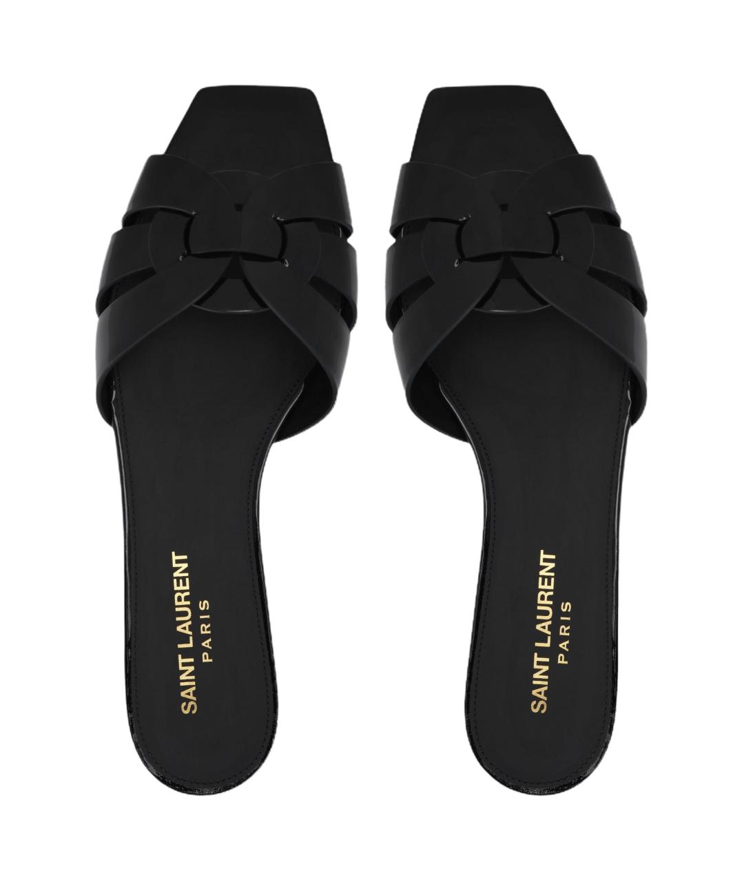 SAINT LAURENT Черные сандалии, фото 3