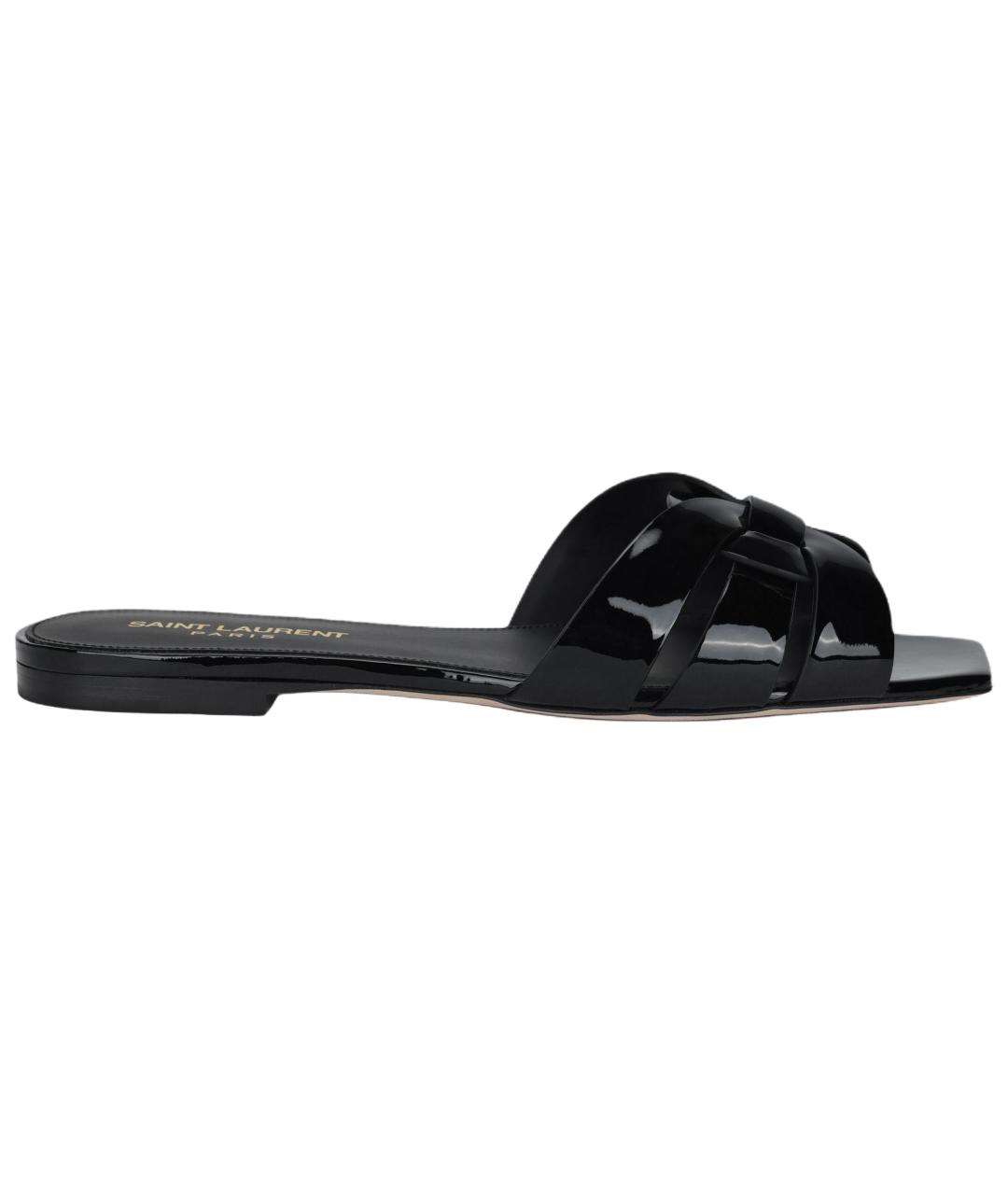 SAINT LAURENT Черные сандалии, фото 2
