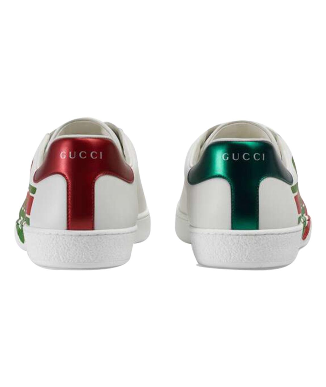 GUCCI Кожаные низкие кроссовки / кеды, фото 5