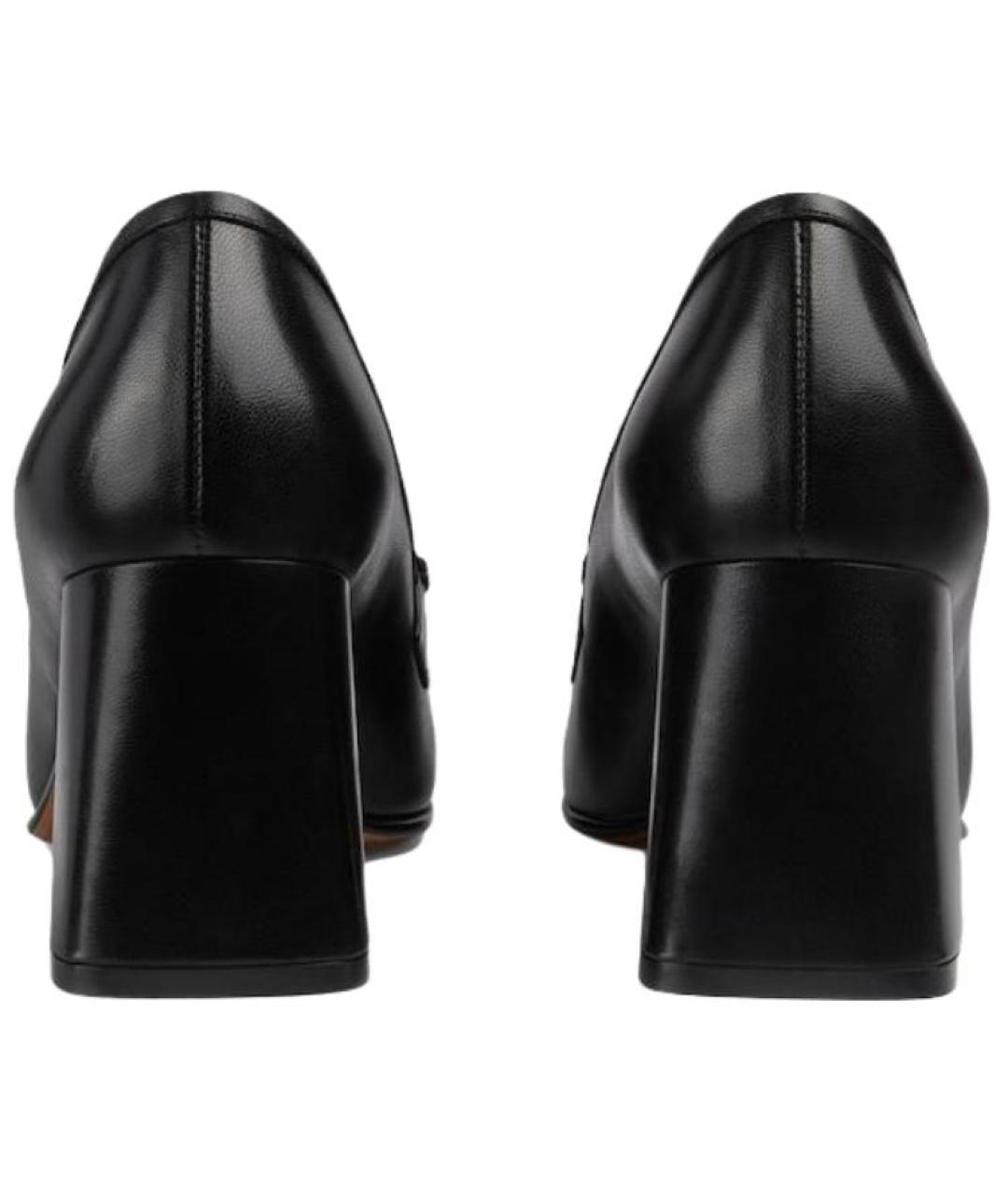 GUCCI Черные кожаные туфли, фото 5