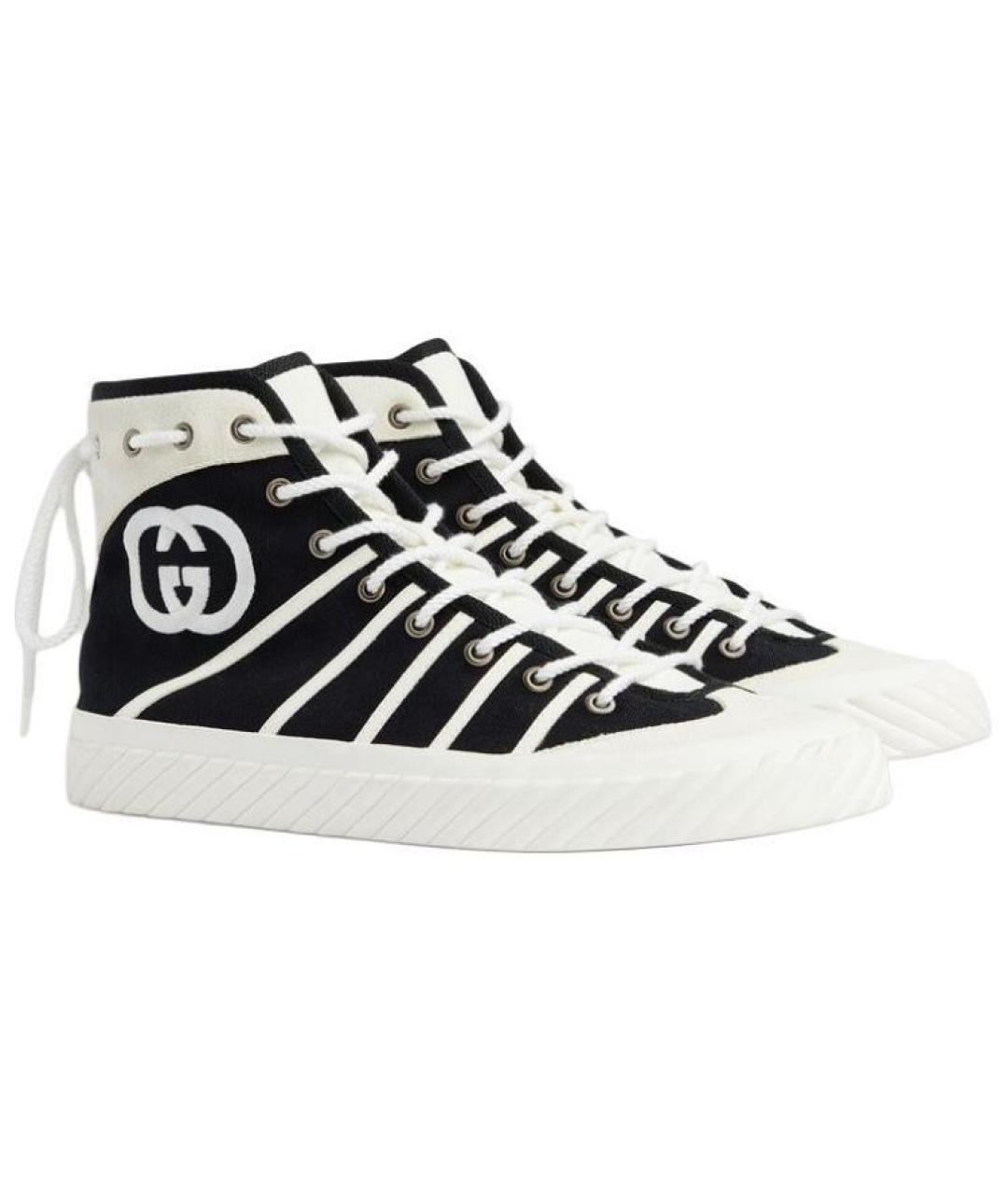 GUCCI Черные высокие кроссовки / кеды, фото 3