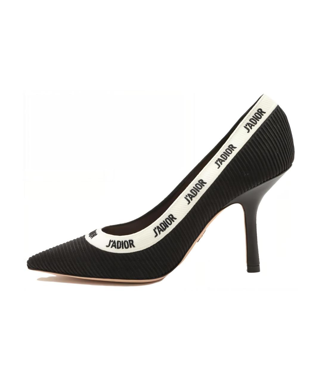 CHRISTIAN DIOR Черные кожаные туфли, фото 2