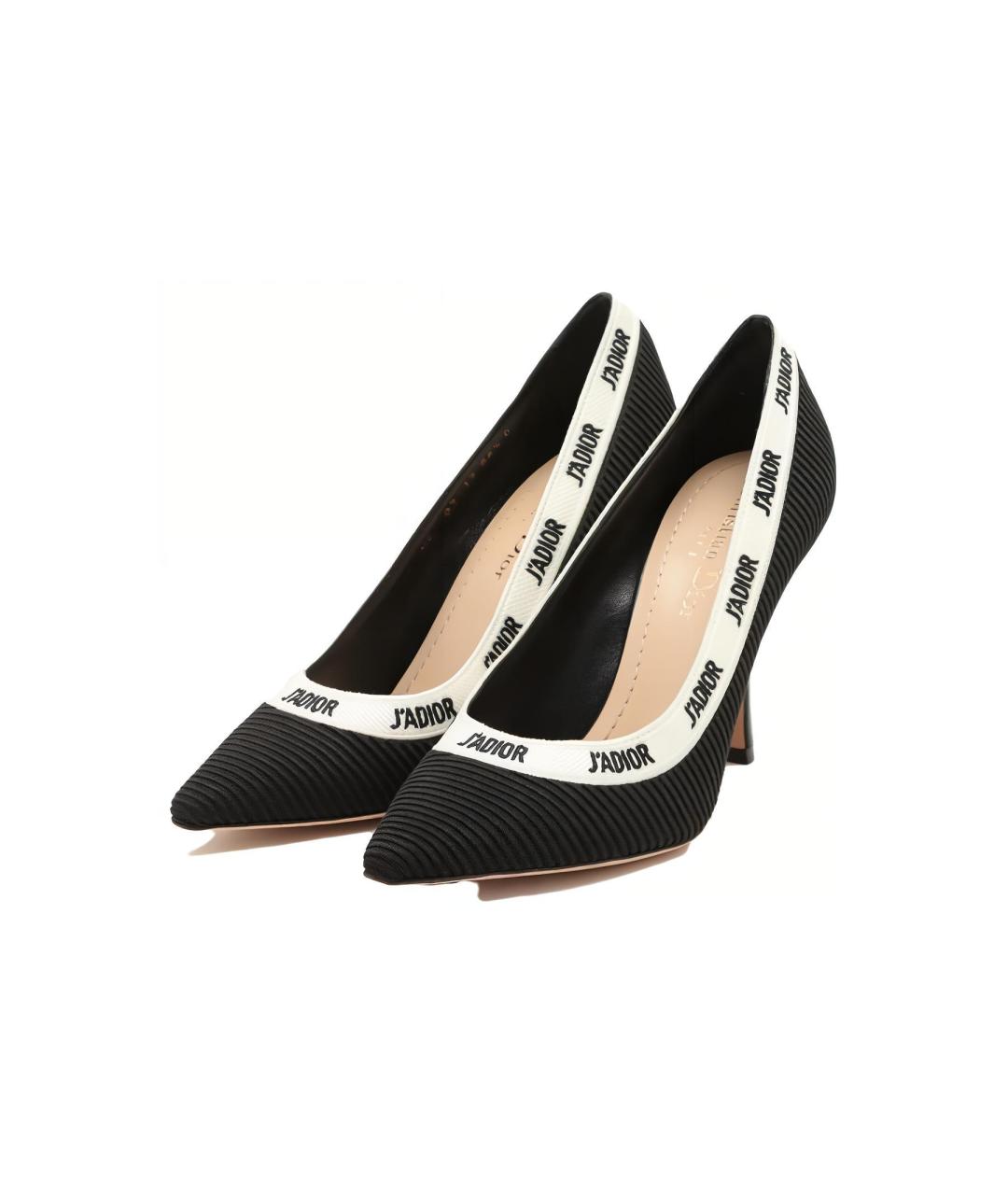 CHRISTIAN DIOR Черные кожаные туфли, фото 3