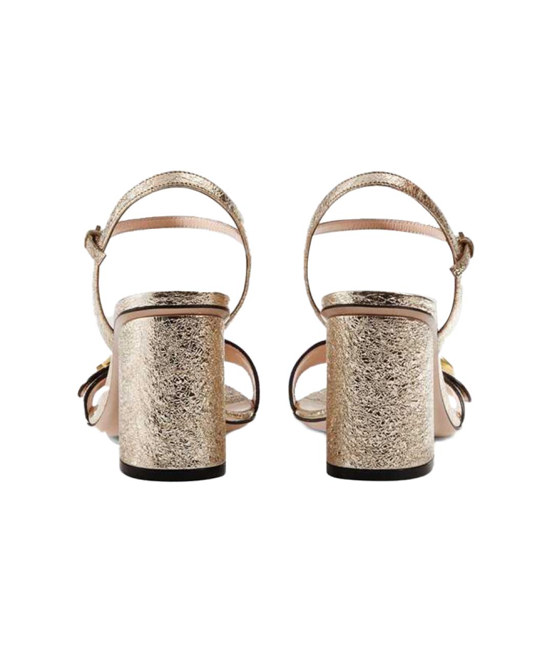 GUCCI Кожаные босоножки, фото 5