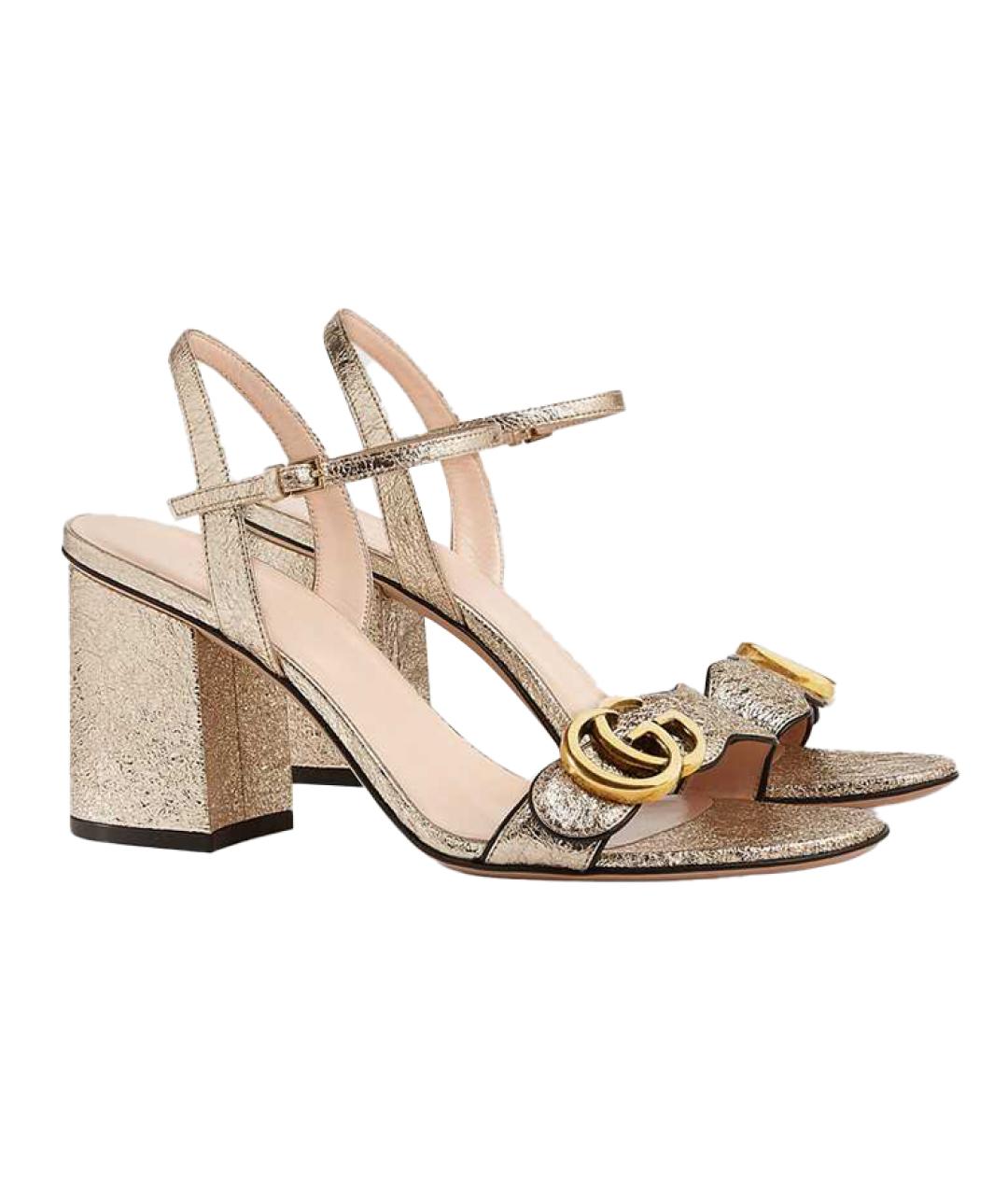 GUCCI Кожаные босоножки, фото 3