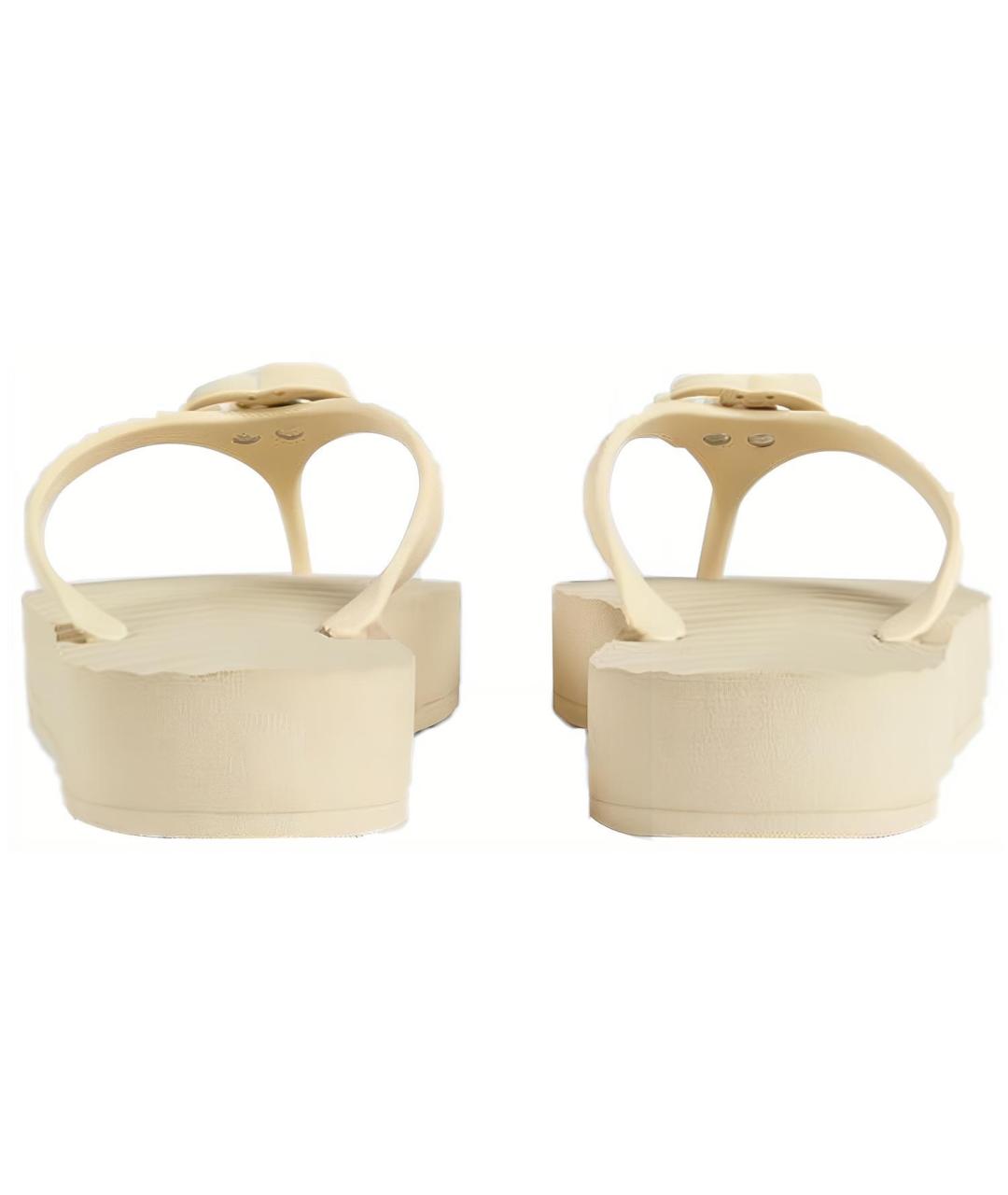 GUCCI Белые шлепанцы, фото 4