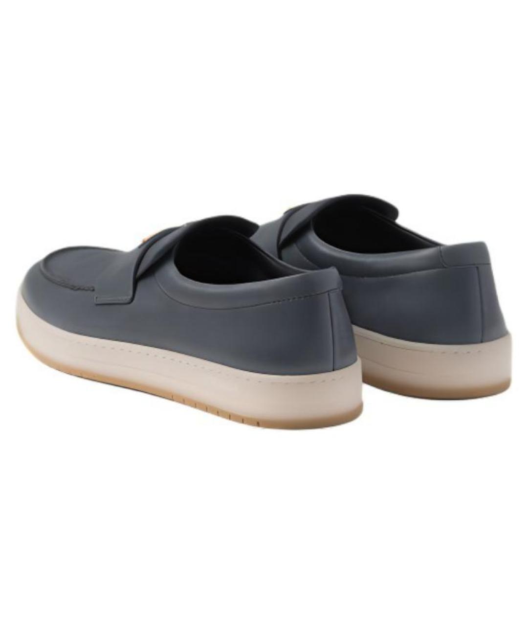 PRADA Синие лоферы, фото 4