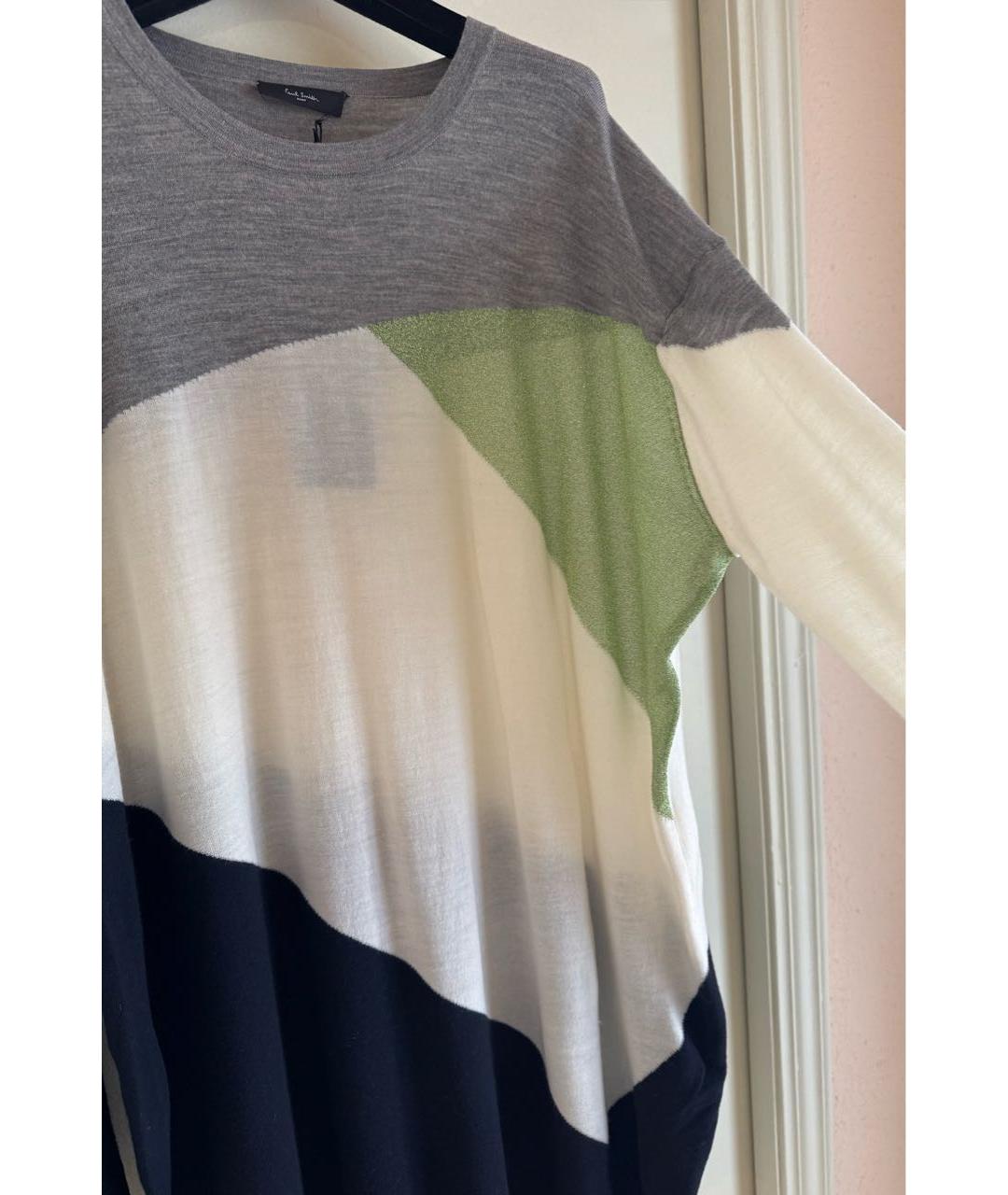 PAUL SMITH Мульти шерстяное повседневное платье, фото 7