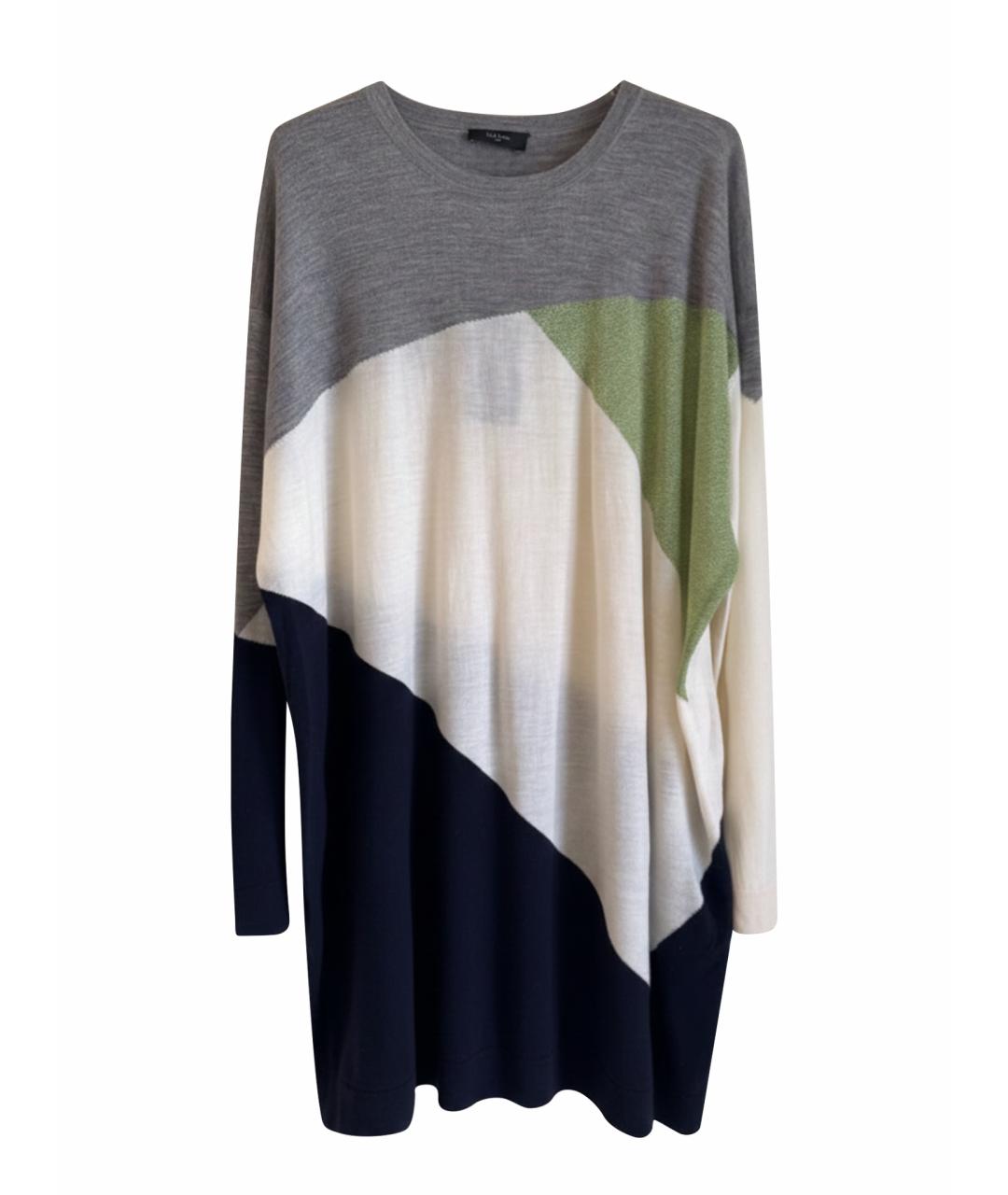 PAUL SMITH Мульти шерстяное повседневное платье, фото 1