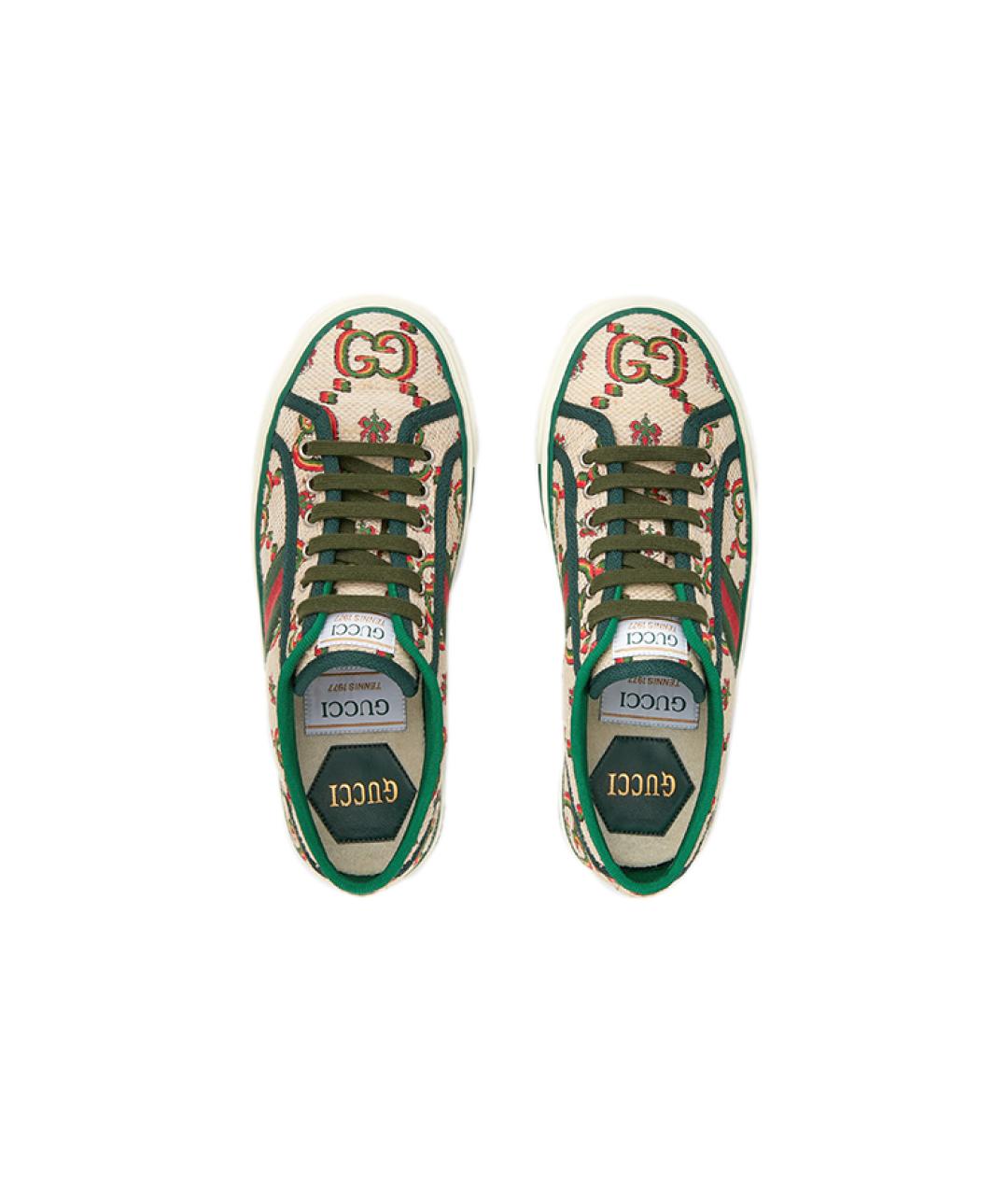 GUCCI Бежевые кроссовки, фото 4